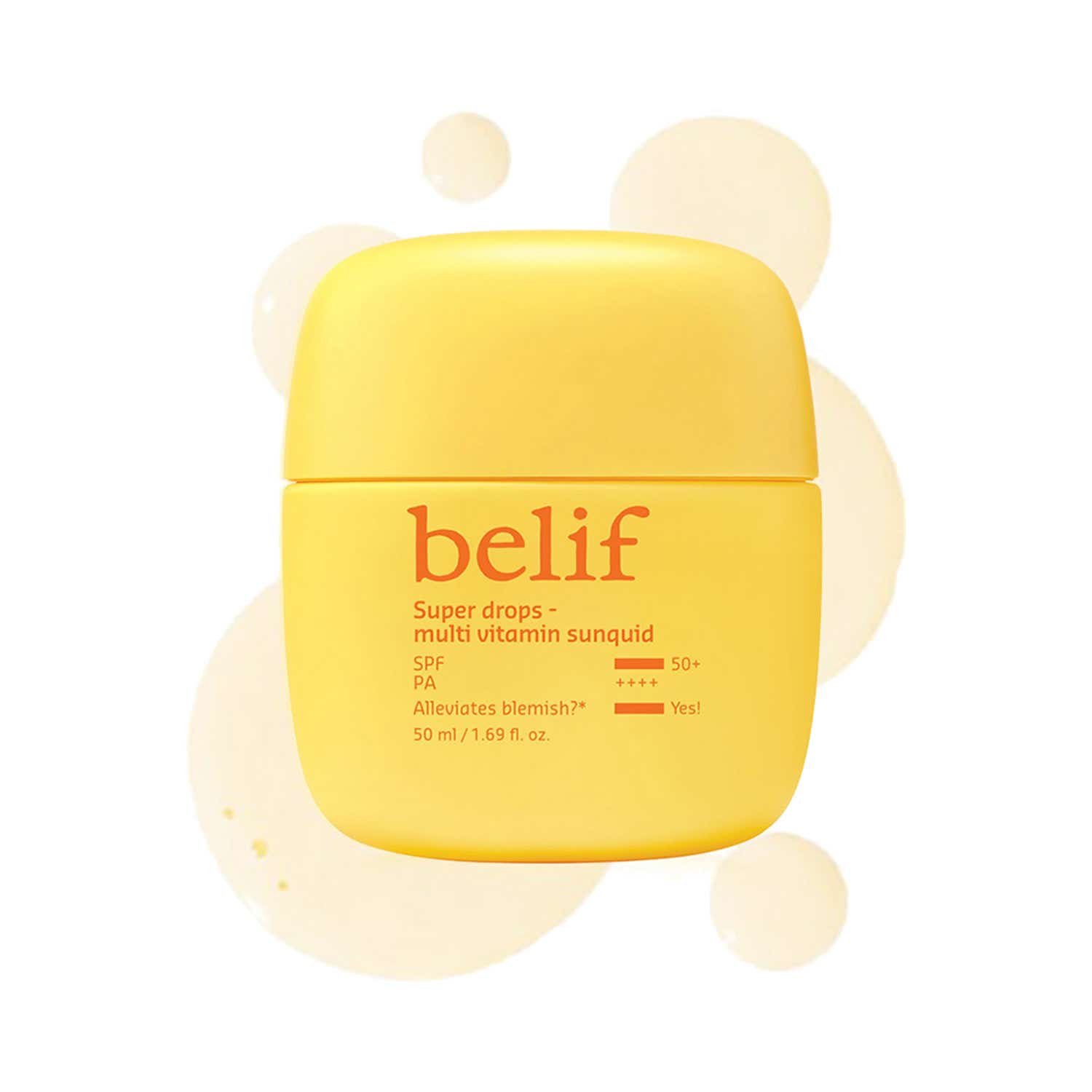 Belif Super Drops Multi Vitamin Sunquid - Brightening Korean Vegan Sunscreen with SPF50+ (50 ml)