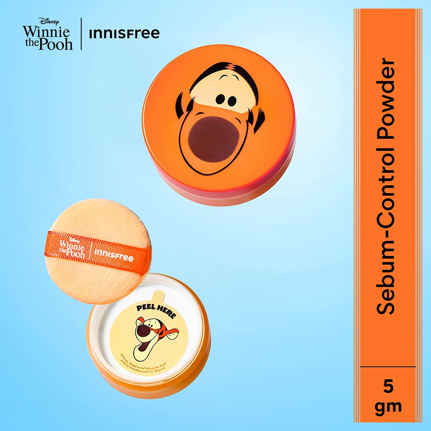Innisfree No Sebum Mineral Powder For Oil Control, Makeup Fixer - Tigger