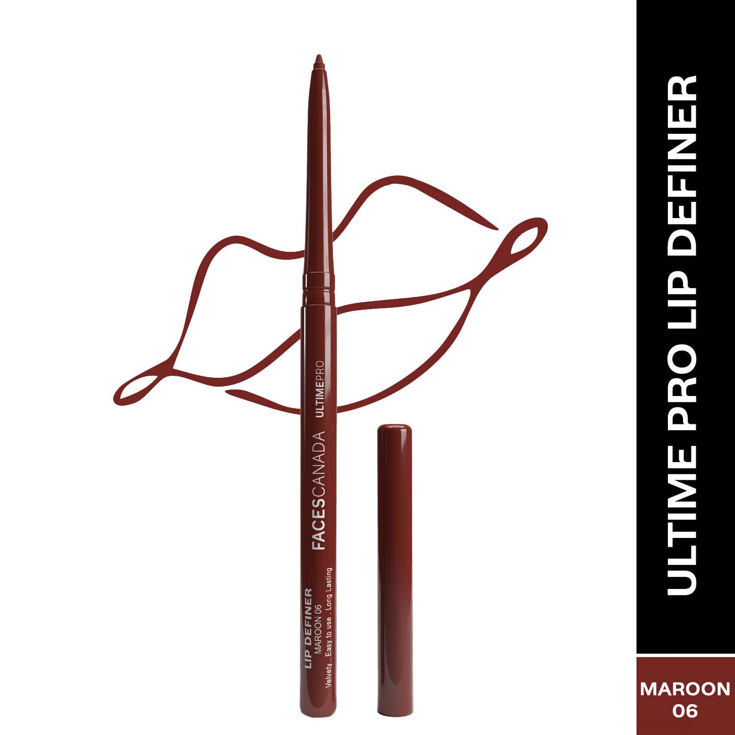 Faces Canada Ultime Pro Lip Definer Waterproof & Smudgeproof - Maroon 06 (0.35 g)