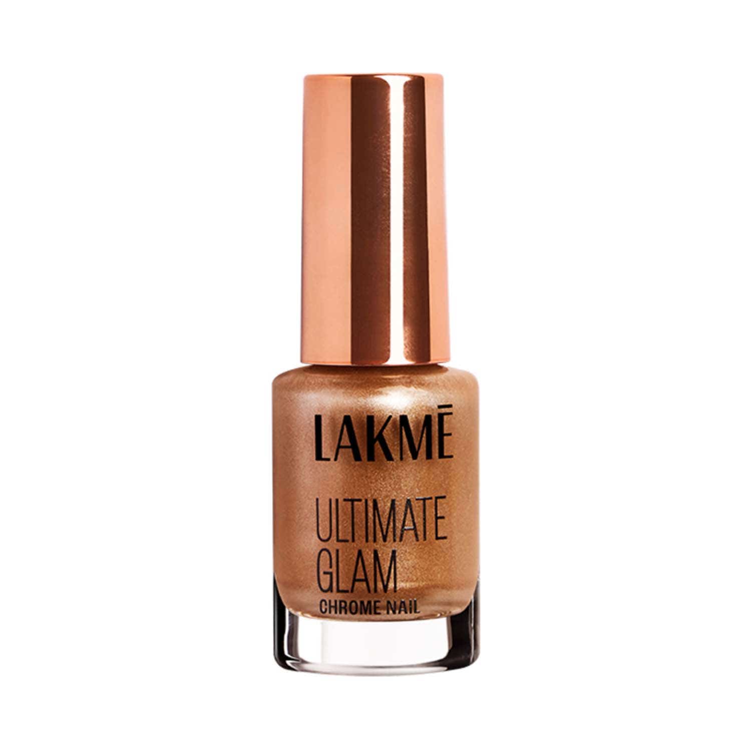 Lakme Ultimate Glam Chrome Nail Polish - Bronze (6 ml)