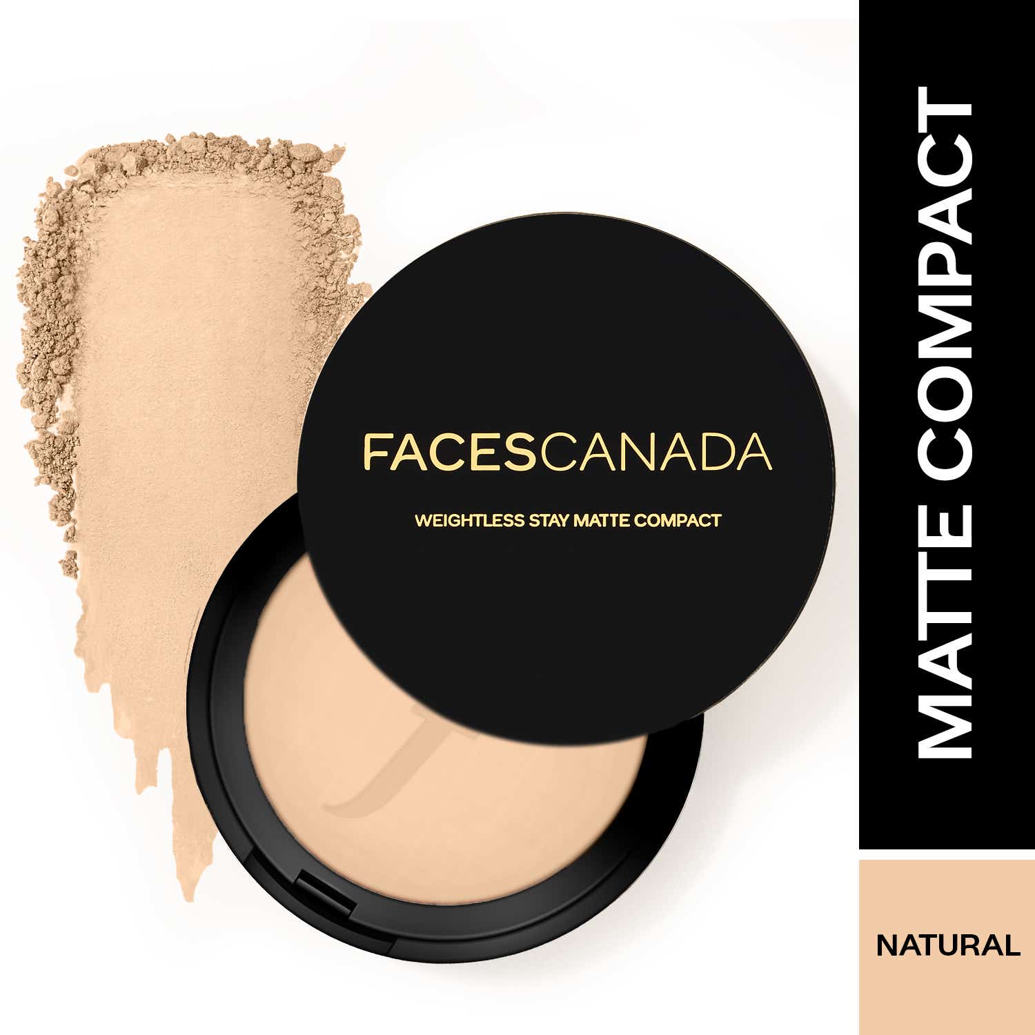 Faces Canada Weightless Stay Matte Finish Compact Powder SPF 20 Non Oily  - Natural 02 (9 g)