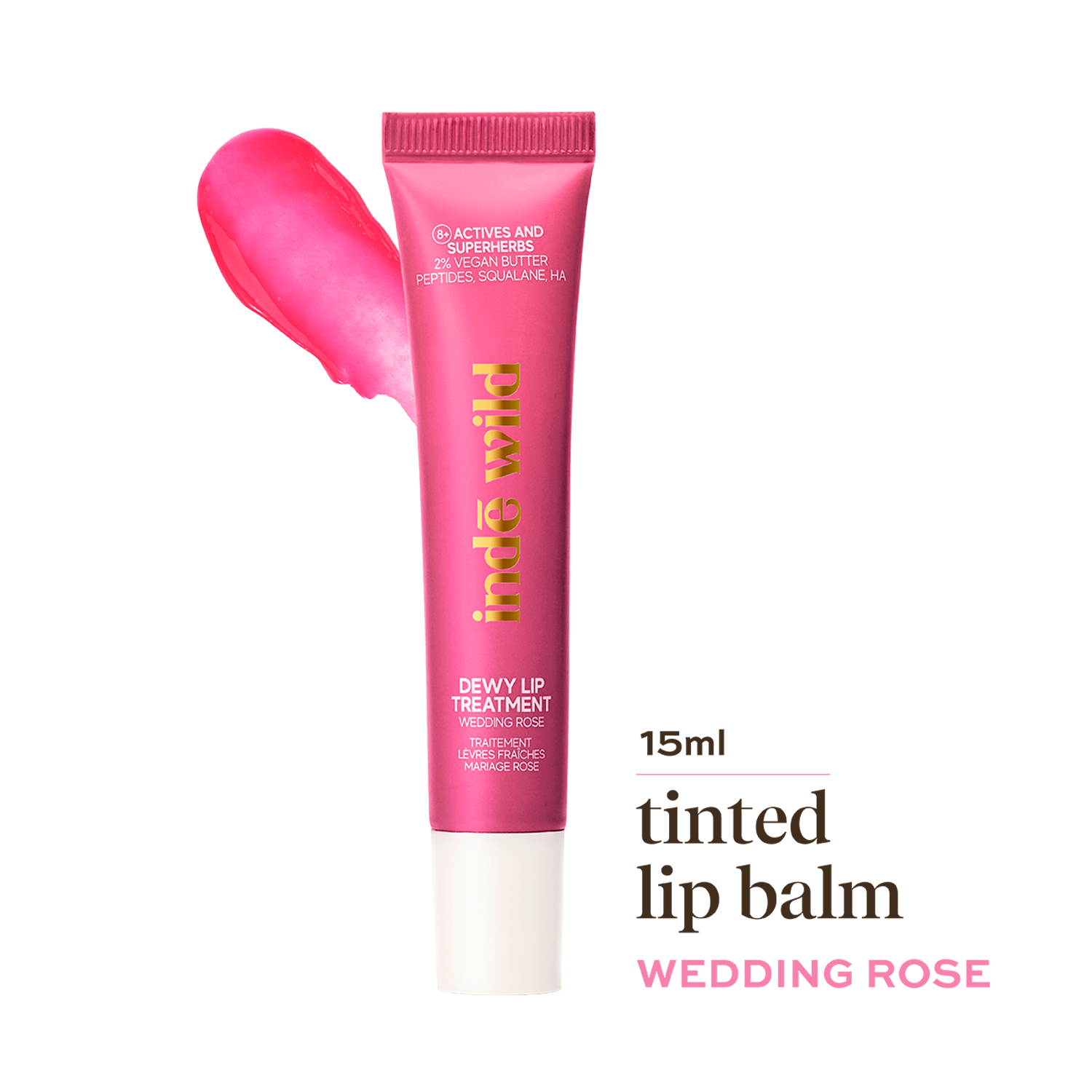 Inde Wild Dewy Lip Treatment - Wedding Rose (15 ml)