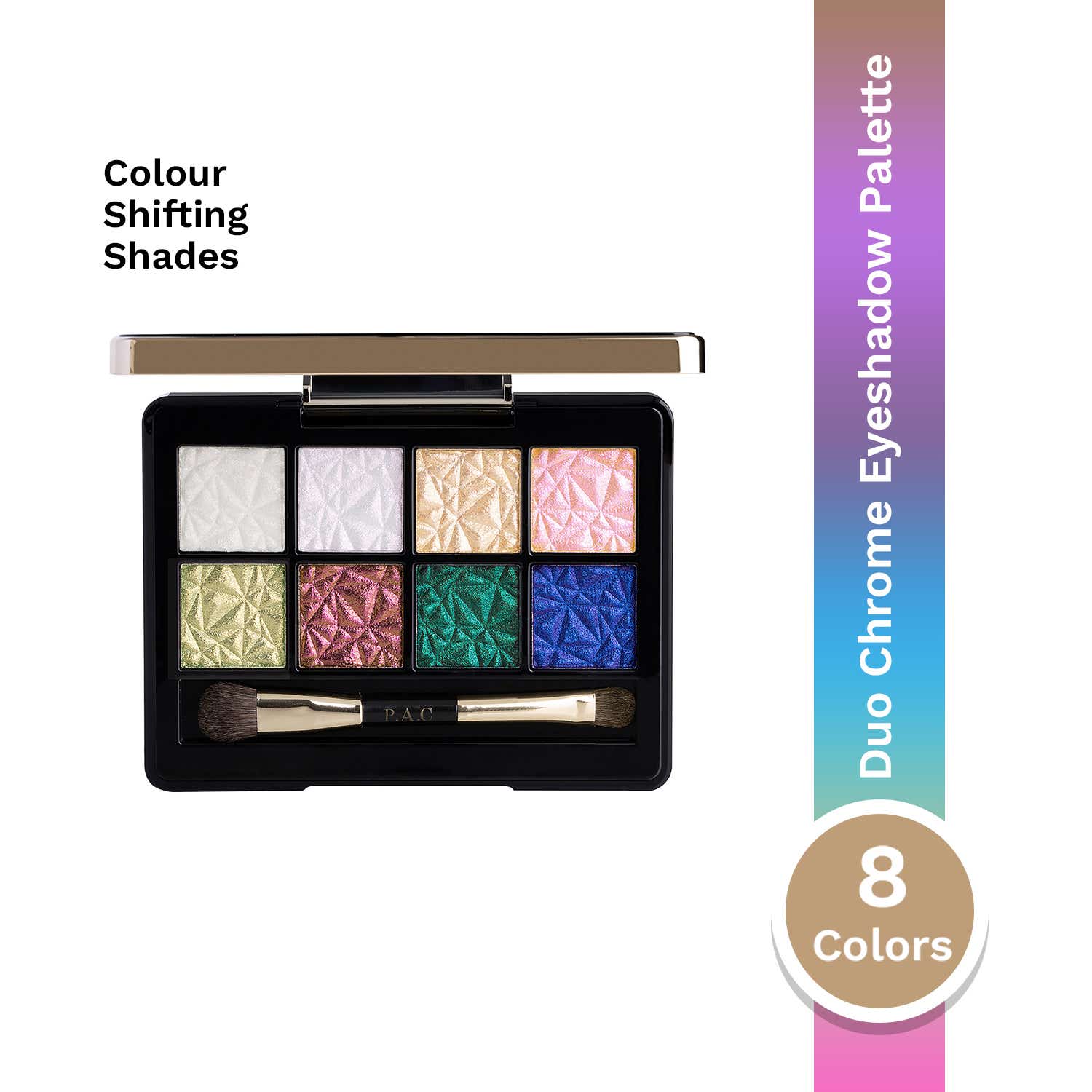 PAC Spotlight Duo Chrome Eyeshadow Palette - Multi-Color (8g)