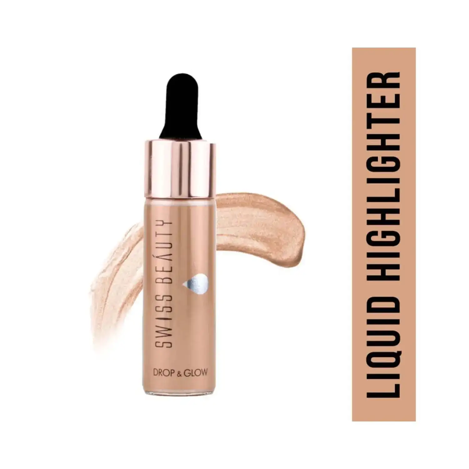Swiss Beauty Drop and Glow Liquid Highlighter - 03 Metal (18ml)