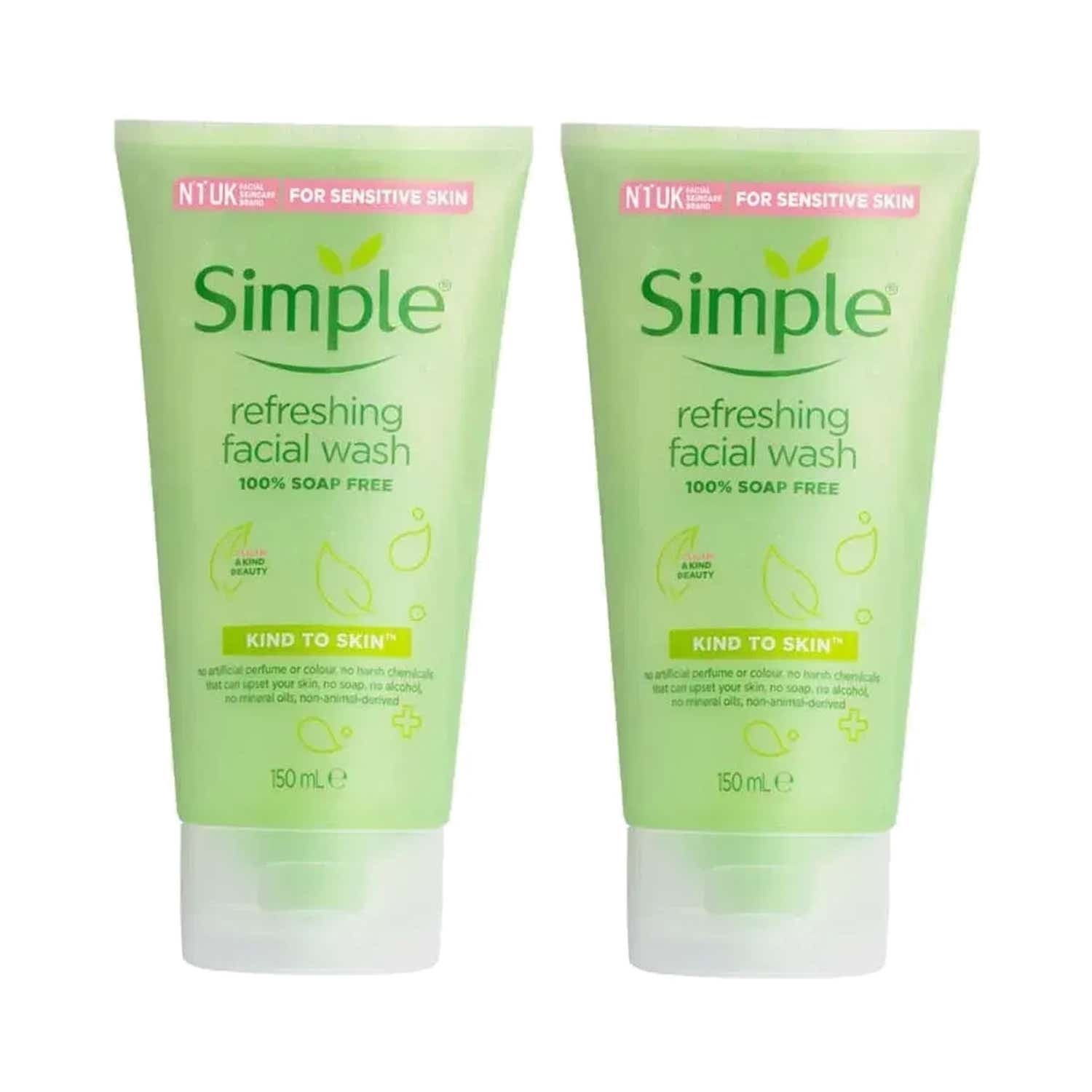Simple Kind to Skin Refreshing Facial Wash Combo (2 pcs)
