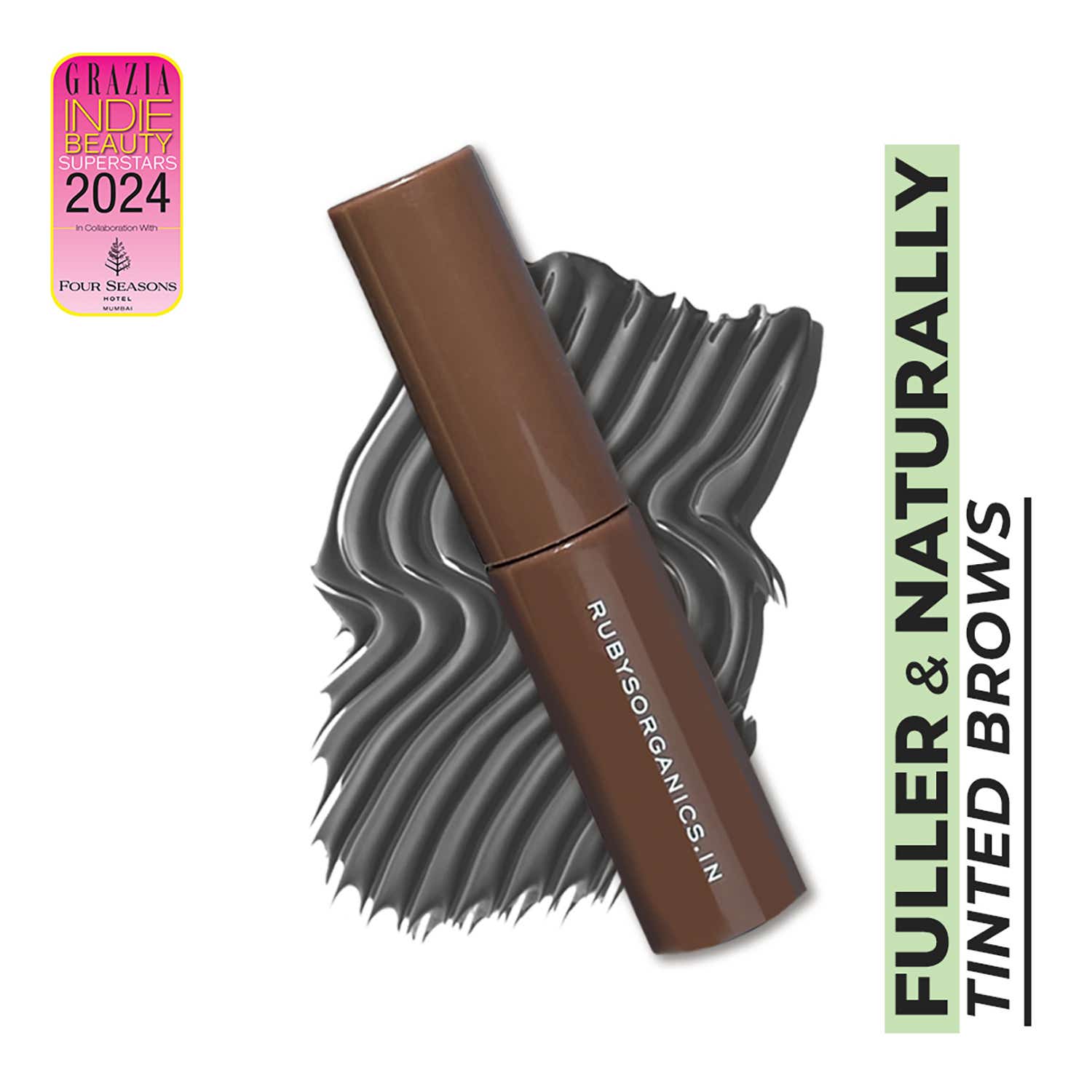 Ruby's Organics Tinted Eyebrow Gel - Ash (6 ml)