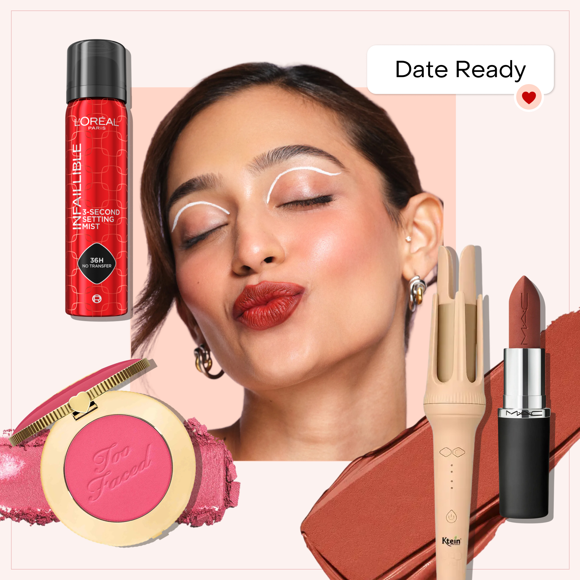 Beauty essentials for effortless date-night makeup and hair