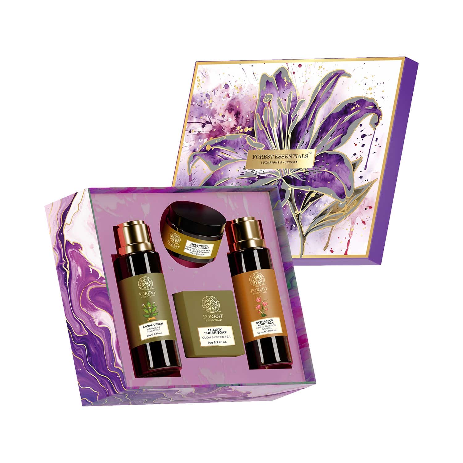 Forest Essentials Nalini Face & Body Essentials (4 pcs)