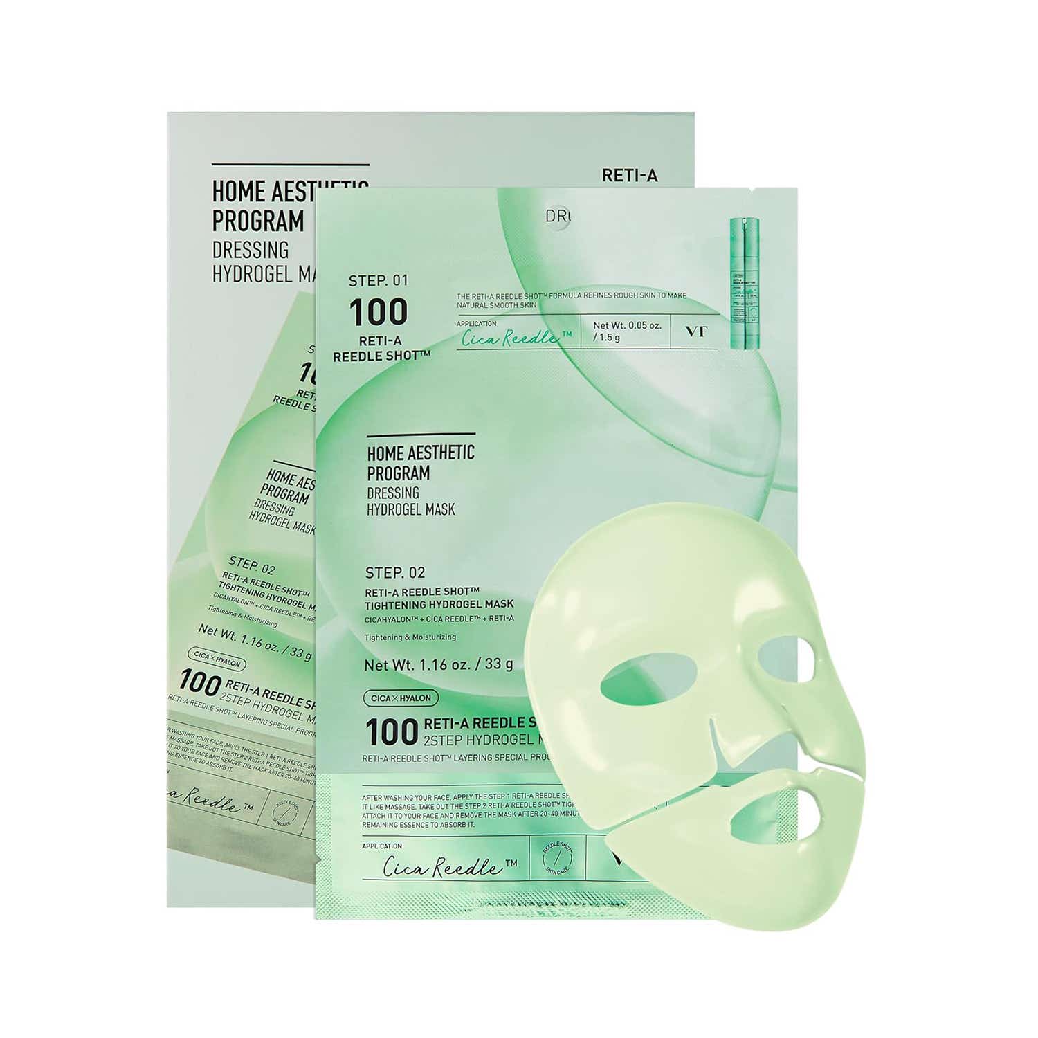 VT Cosmetics Reti-A Reedle Shot 100 2-Step Hydrogel Mask (33 g)