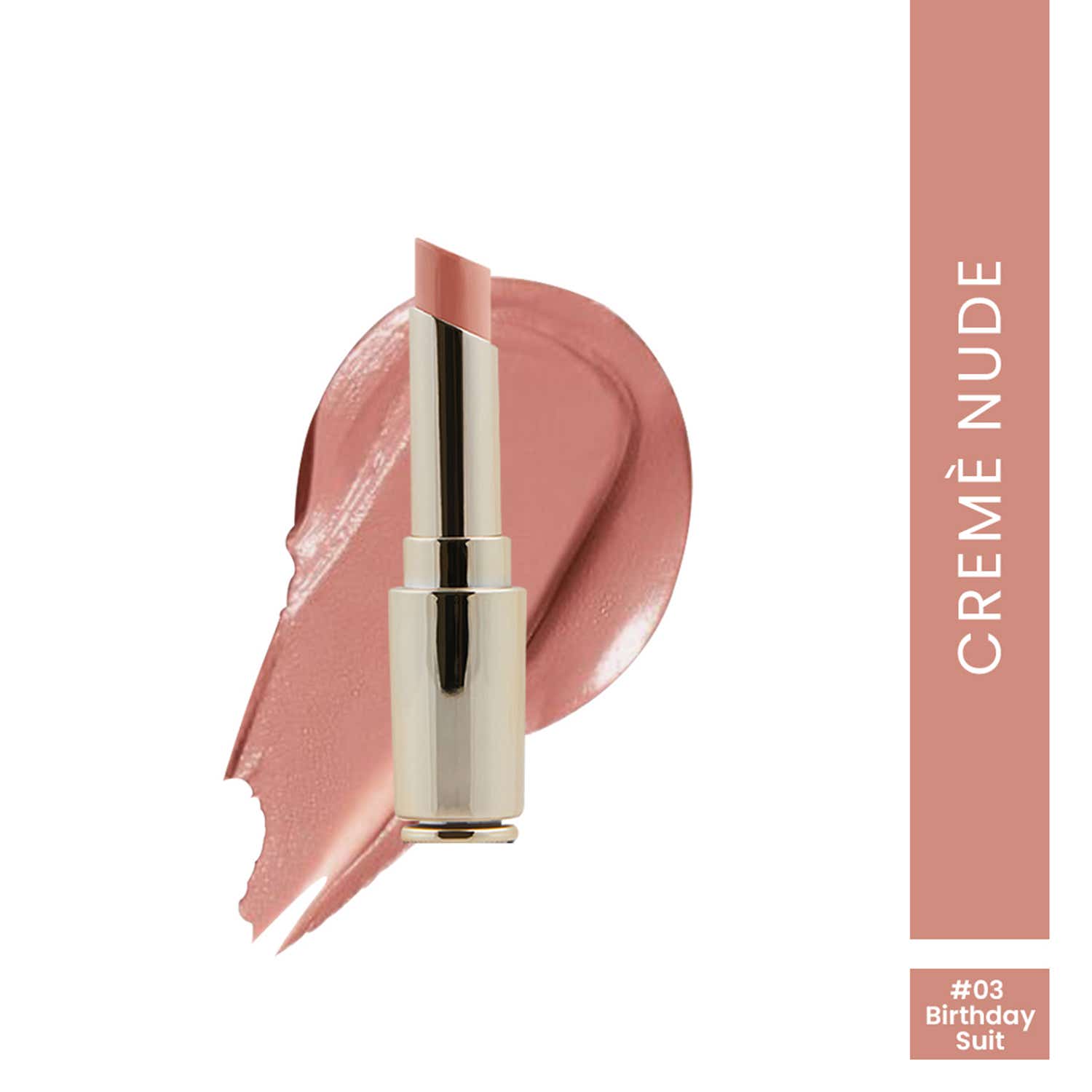 Charmacy Milano Flattering Nude Lipstick - 03 Birthday Suit (3.8g)