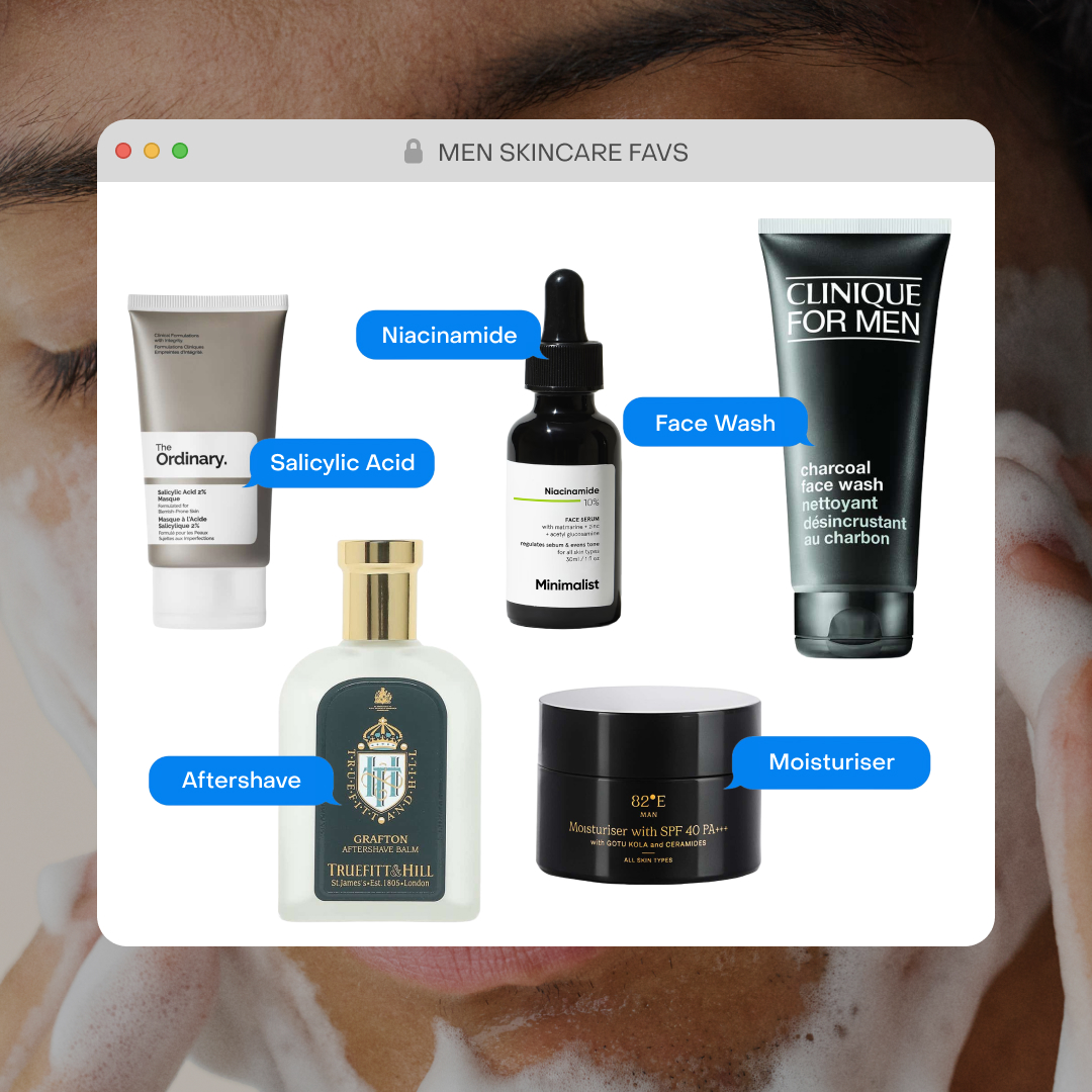 8 skincare essentials for men that Team Tira swears by