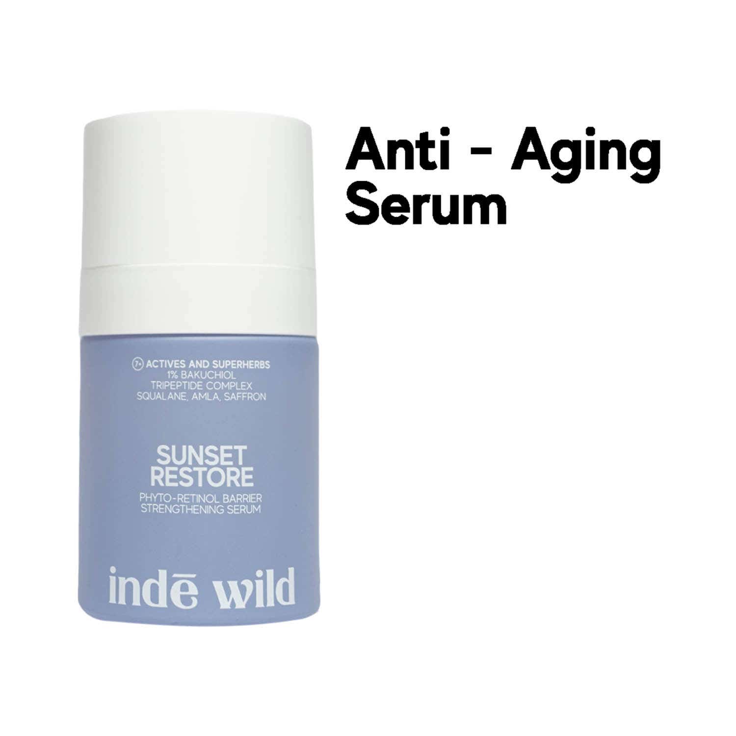 Inde Wild Sunset Restore 1% Bakuchiol Tripeptide Complex Serum (30 ml)