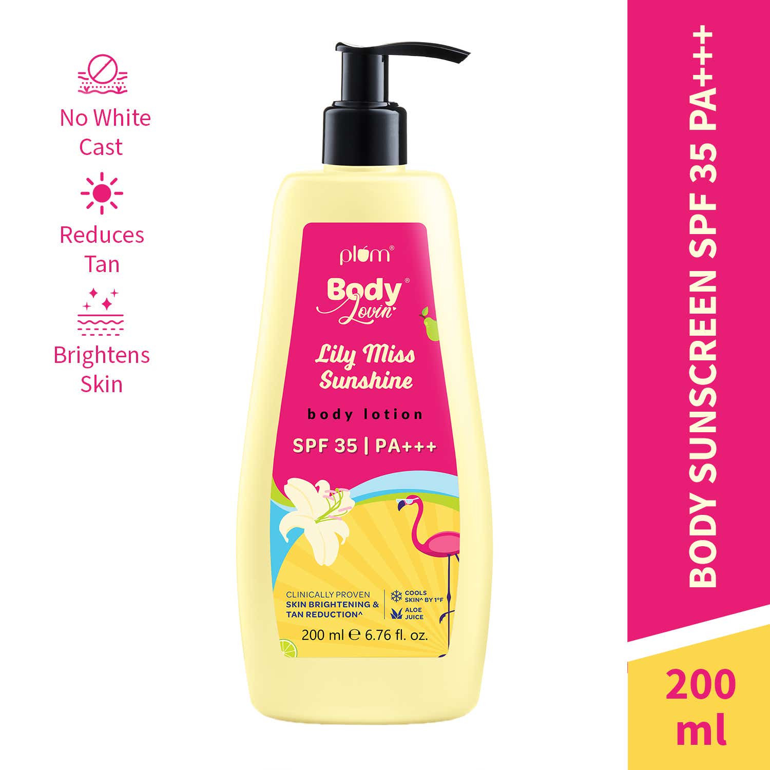 Plum BodyLovin' Lilly Miss Sunshine Body Lotion SPF 35 PA+++ -No White Cast (200 g)