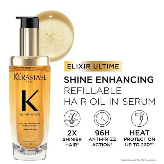 KERASTASE Elixir Ultime Hair Oil-In-Serum Refillable 2x Shinier Hair (75 ml)