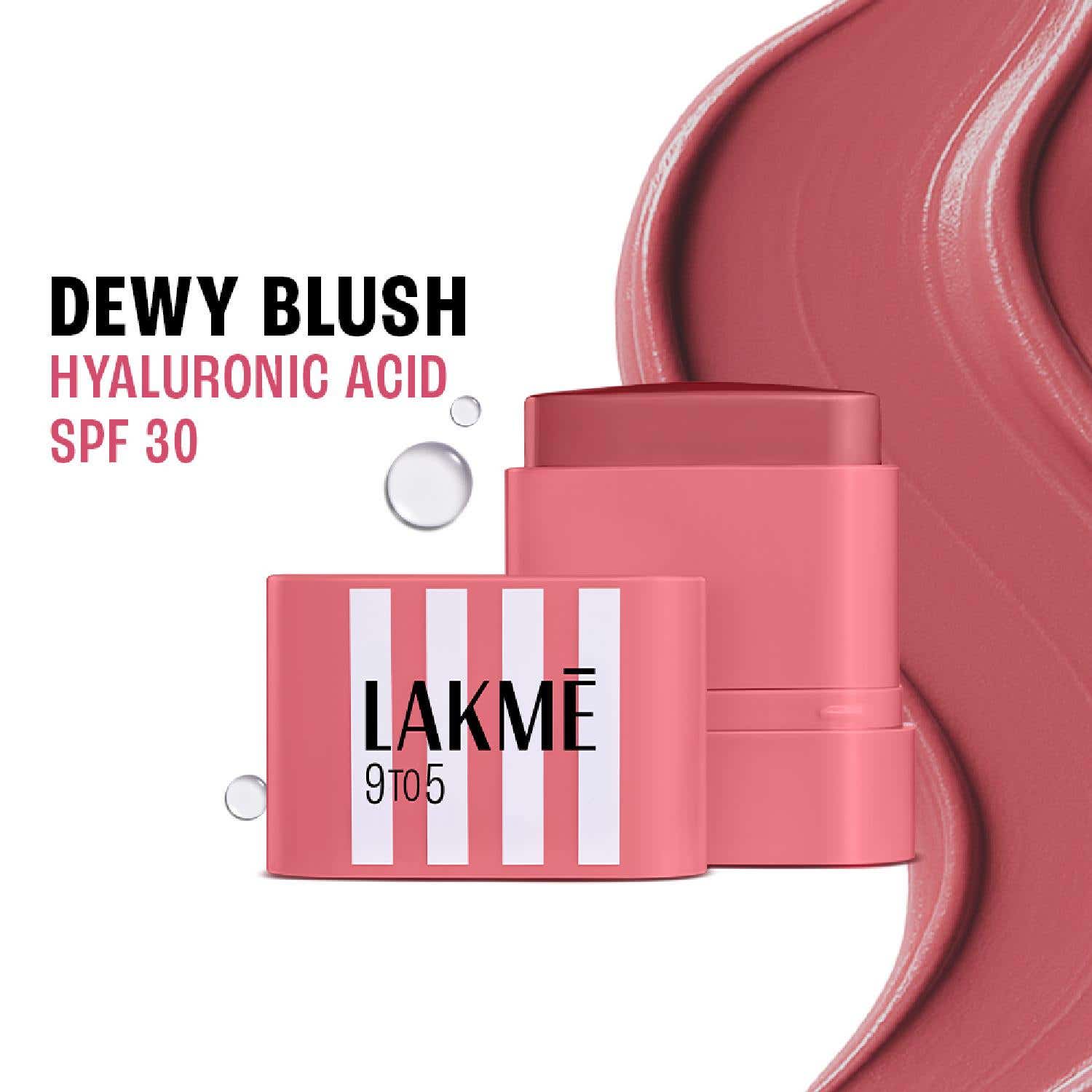 Lakme 9to5 Hya Beach Edit SPF Blush, Creamy Texture,Travelfriendly Dewy Finish - Vacay Mauve (8.6 g)