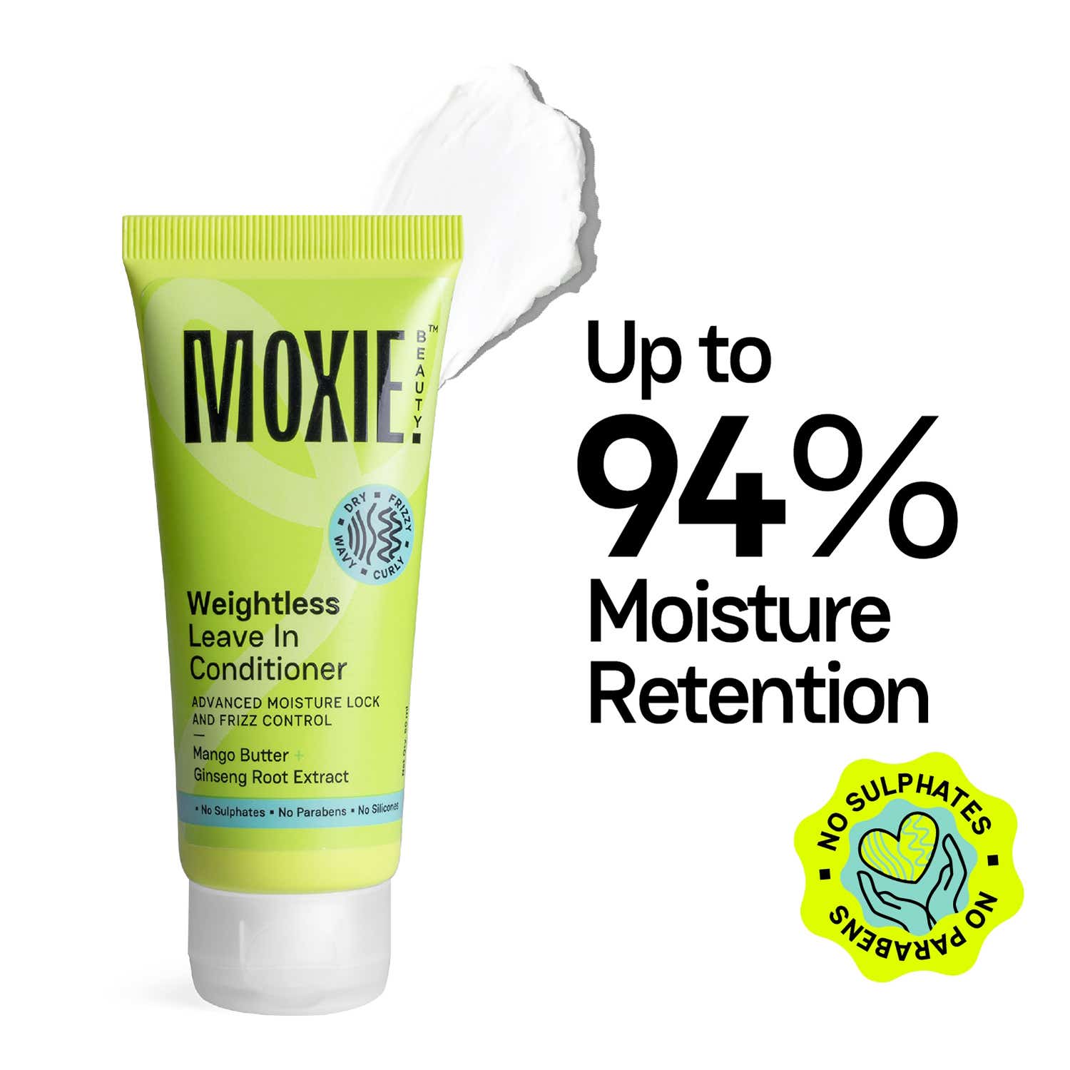 Moxie Beauty Weightless Leave In Conditioner for Dry and Frizzy Hair (50 ml)