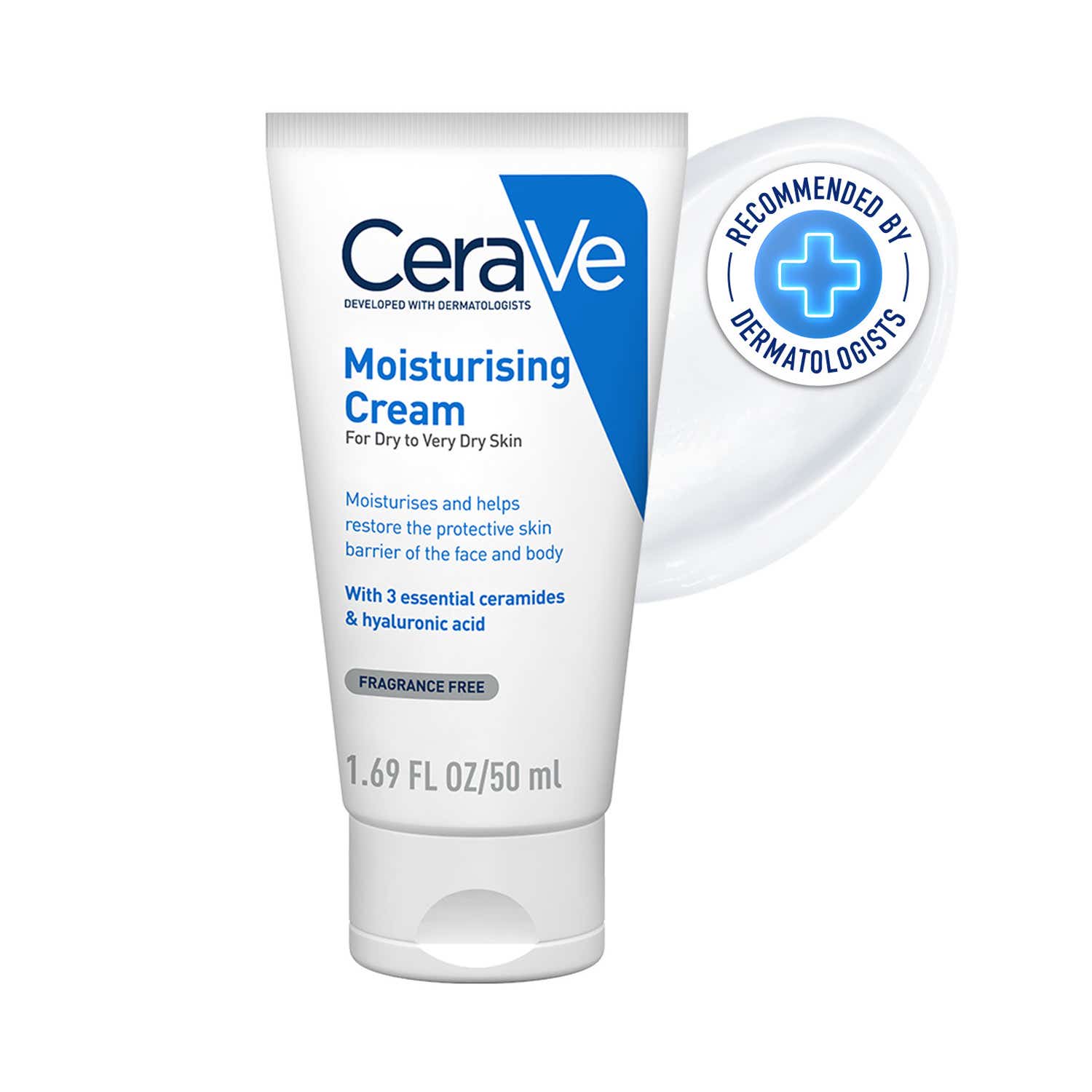CeraVe Moisturizer Cream For Dry Skin & Barrier Repair (50 ml)