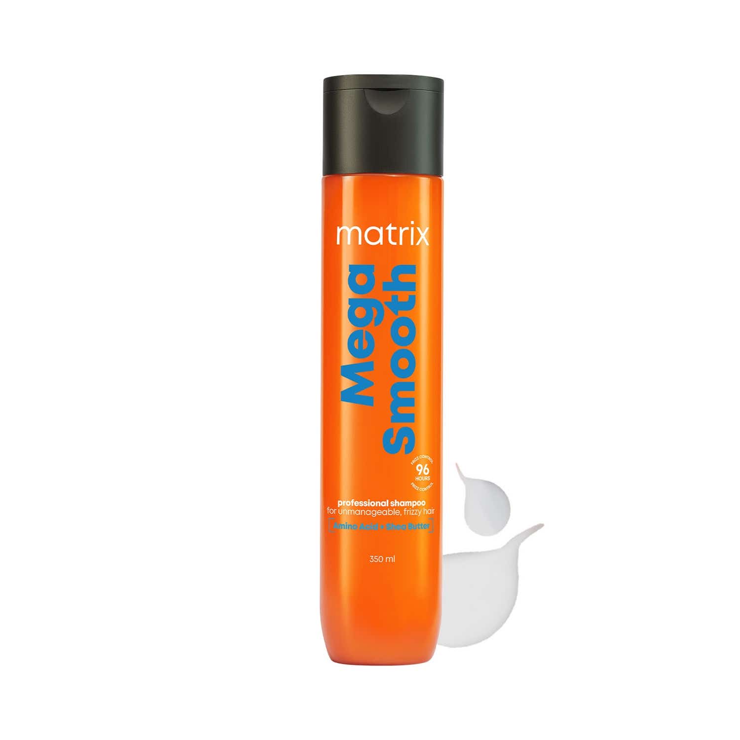 Matrix Mega Smooth Anti-Frizz Shampoo with Shea butter - 4-Days Frizz Control (350 ml)