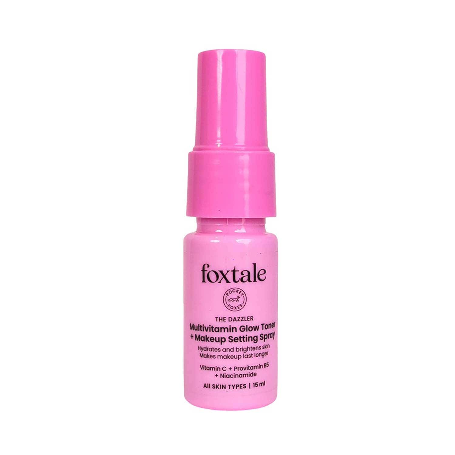 Foxtale The Dazzler Multivitamin Glow Toner + Makeup Setting Spray (15 ml)