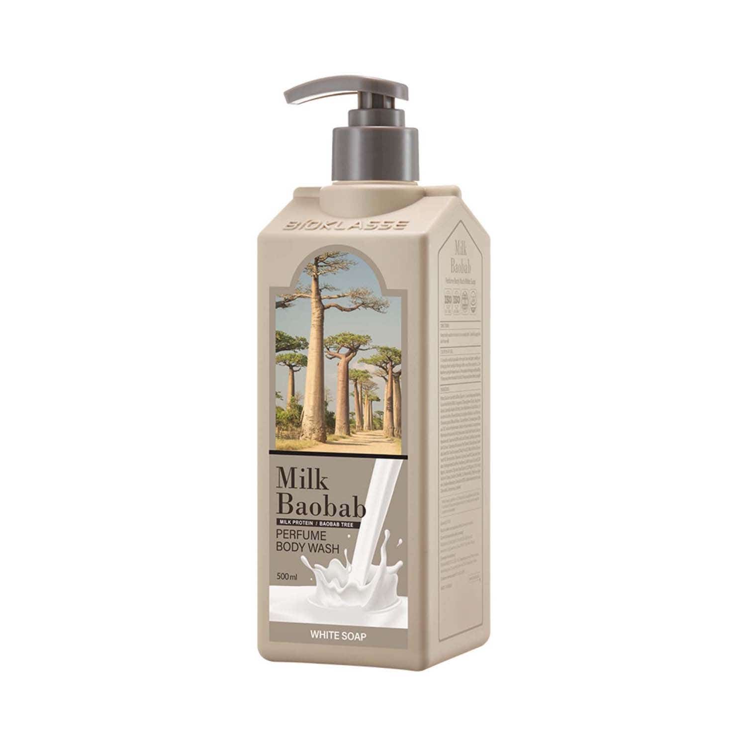 Milk Baobab Perfume Body Wash White Soap (500 ml)