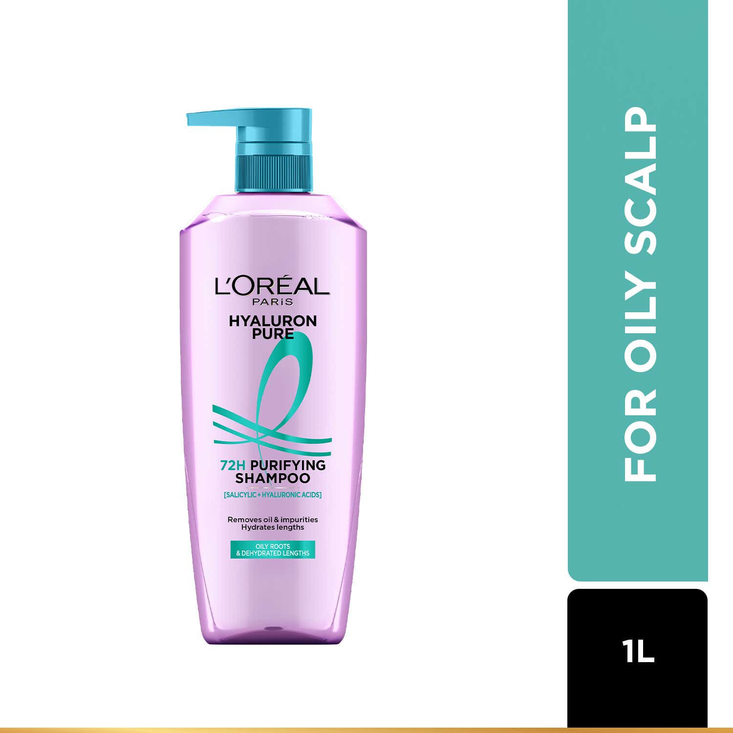 L’Oreal Paris Hyaluron Pure 72H Purifying Shampoo (1000 ml)