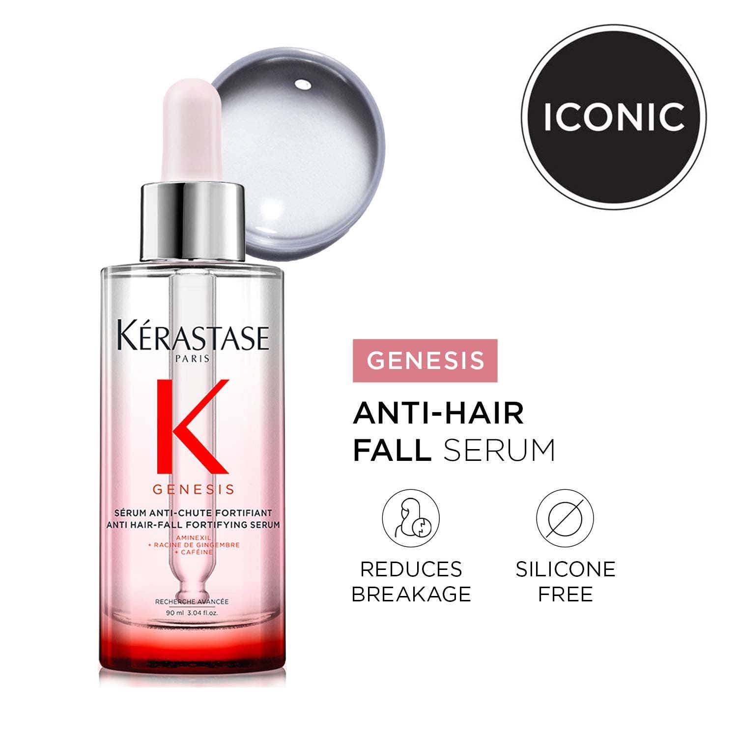KERASTASE Genesis Anti-Hair Fall Daily Scalp Serum with 1.5% Aminexil & Ginger Extract (90 ml)
