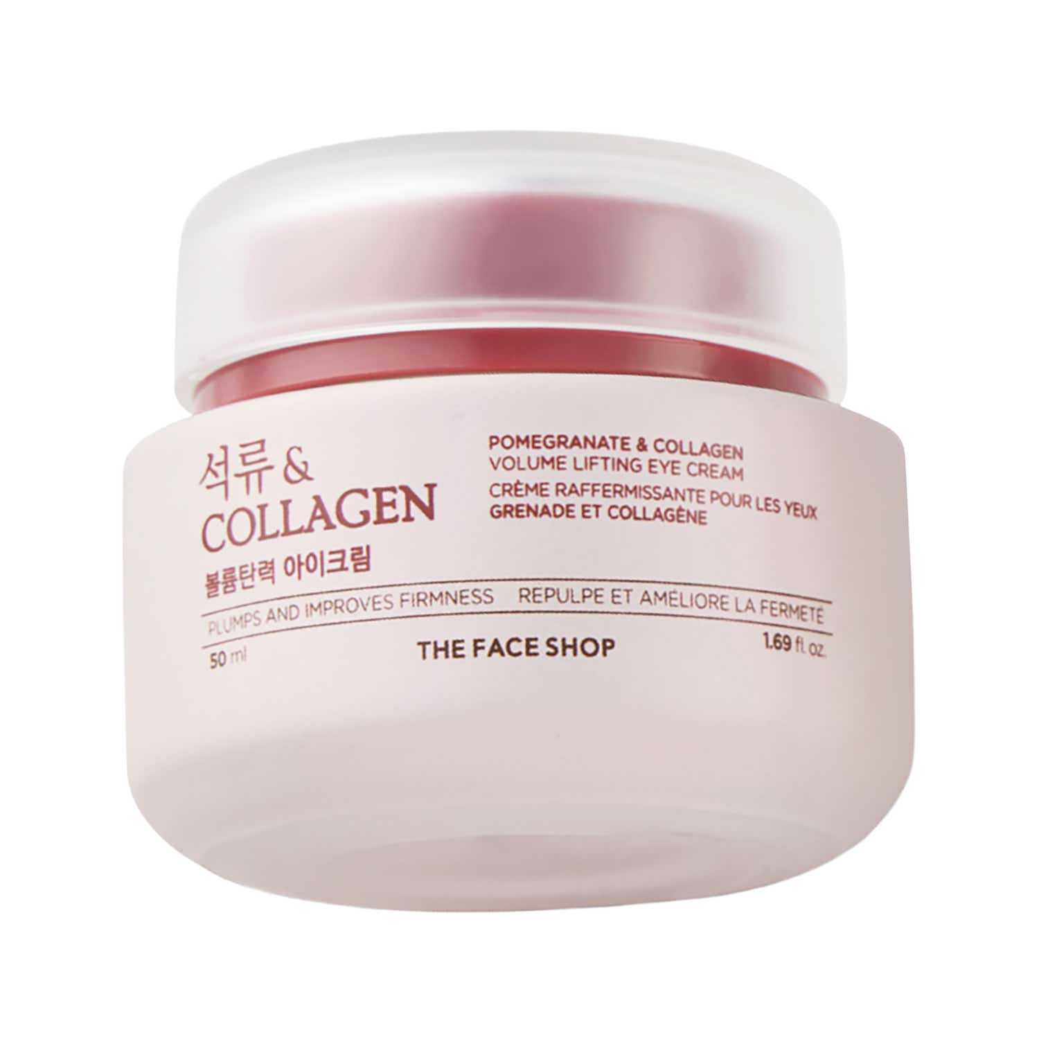 The Face Shop Collagen & Pomegranate Korean Under Eye Cream for Dark Circles & Wrinkles (50 ml)