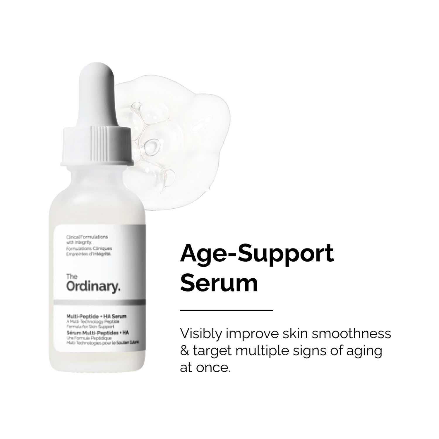The Ordinary Multi Peptide + HA Serum multibenefit for Smoothness,Firmness and reduced Fine Lines (30 ml)