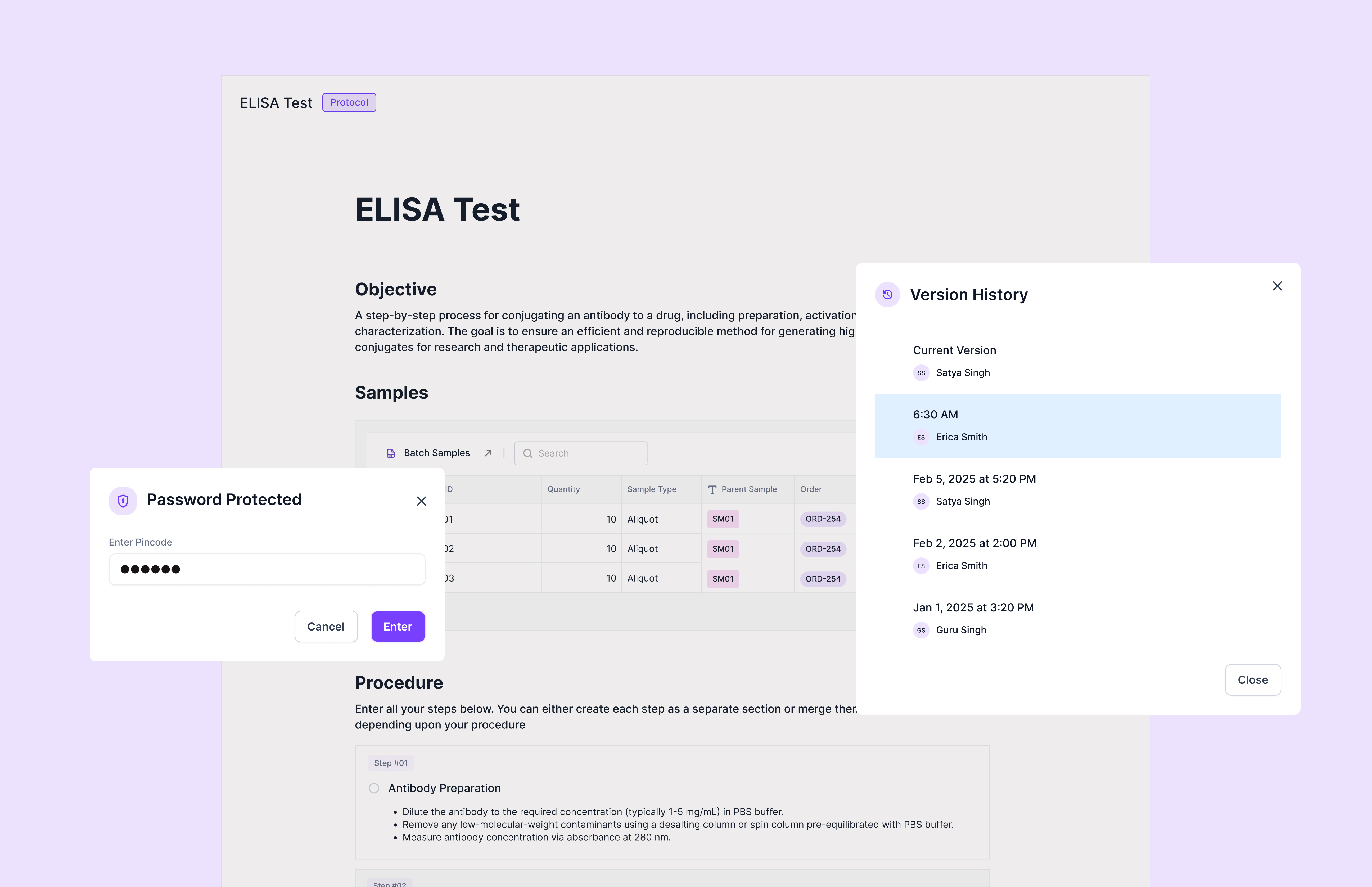 Dashboard mockup