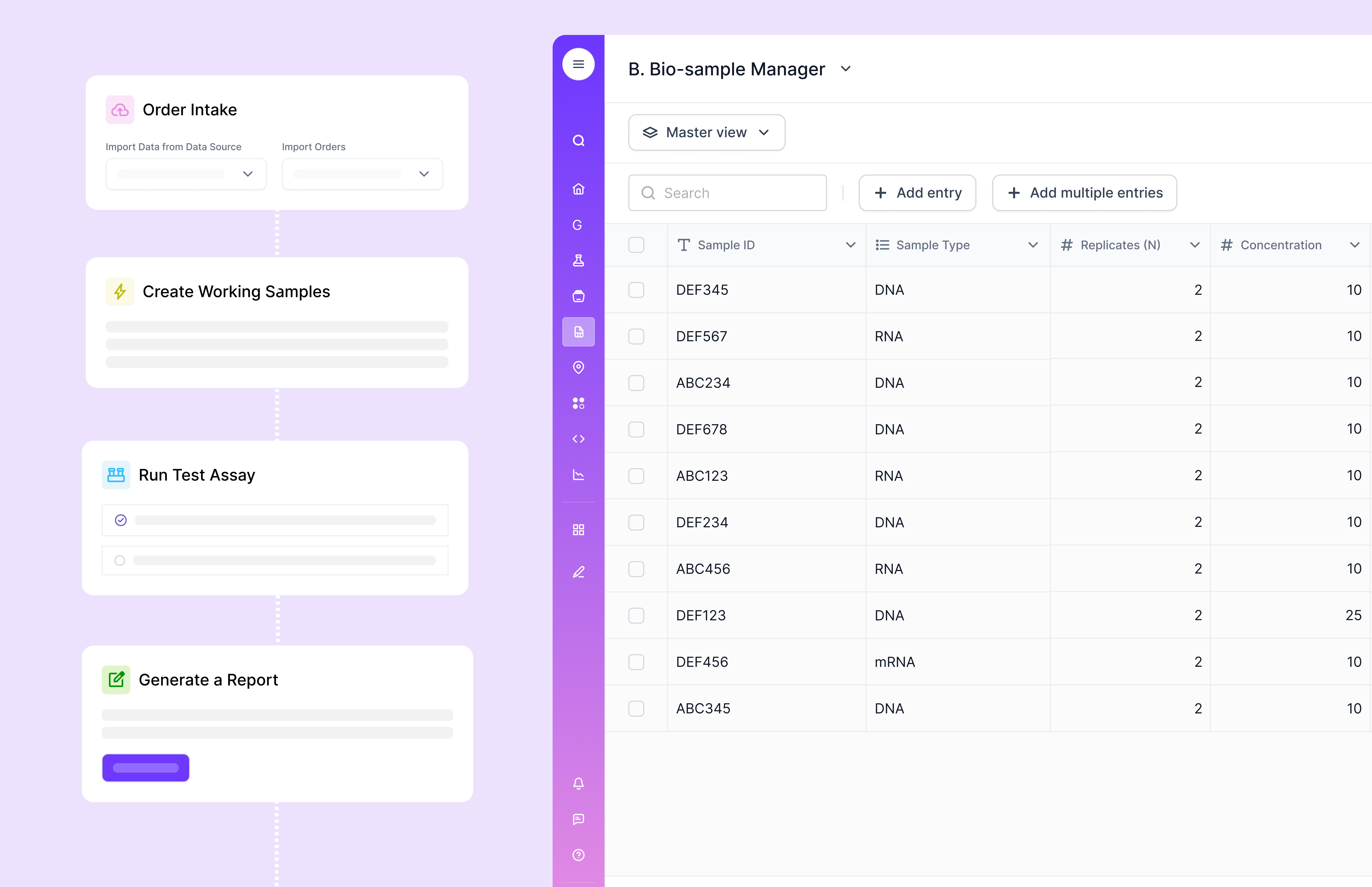 Dashboard mockup