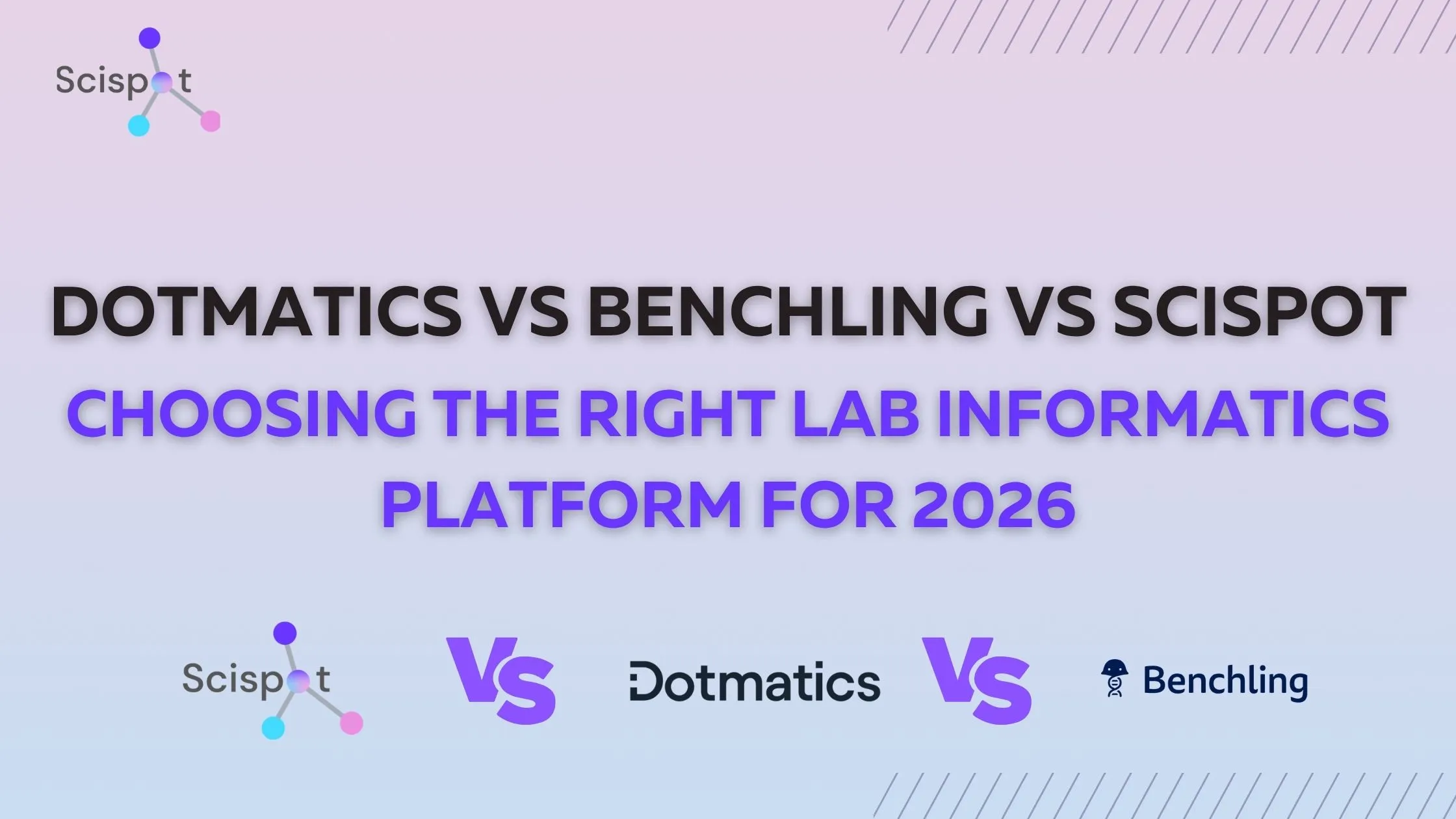 Dotmatics vs Benchling vs Scispot: Choosing the Right Laboratory Informatics Platform for 2026