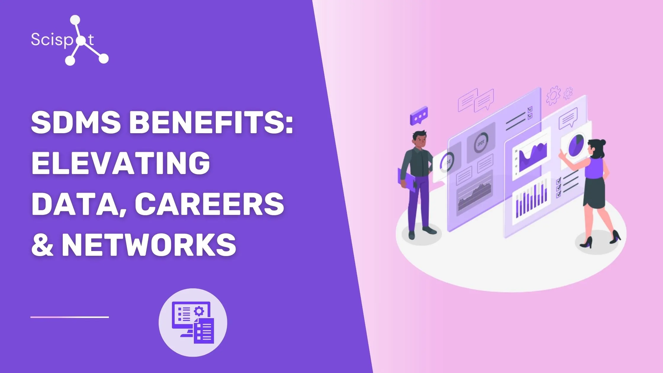 How does SDMS improve research data organization?