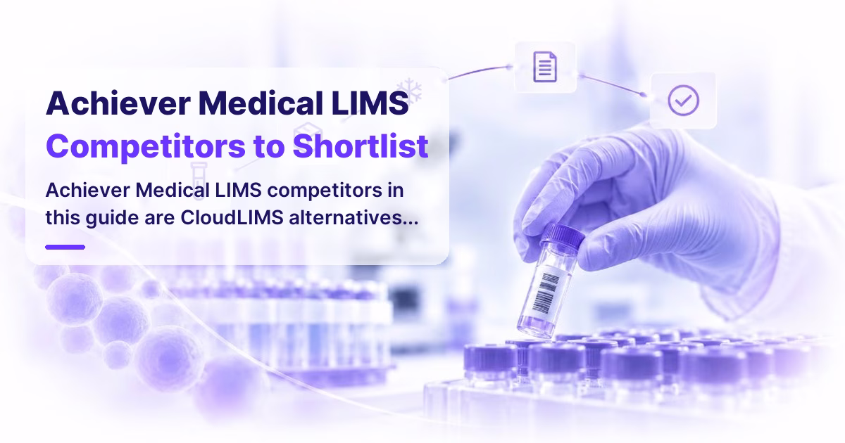CloudLIMS alternatives and competitors comparison for modern labs