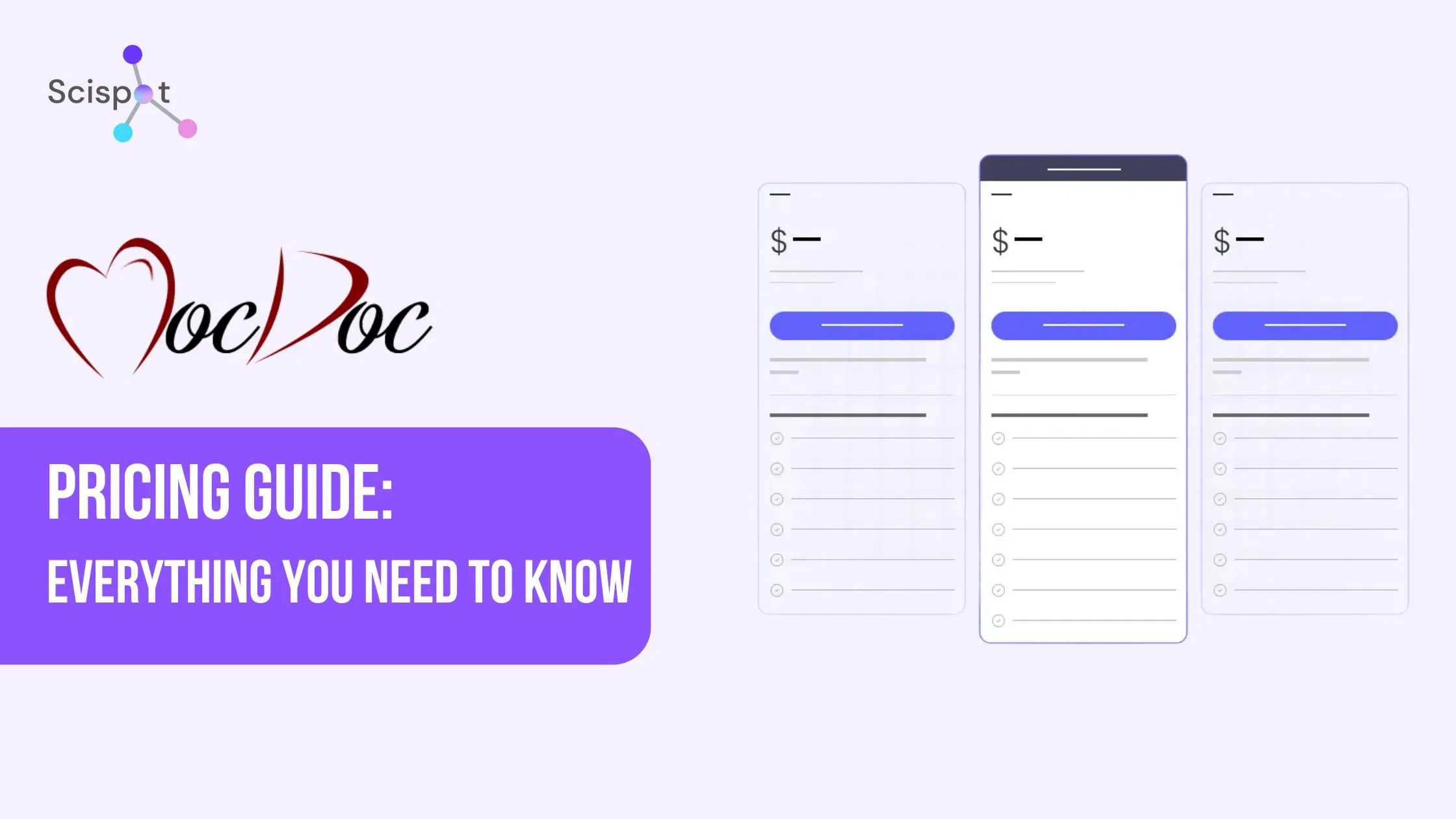 Mocdoc pricing comparison guide for healthcare and lab software buyers