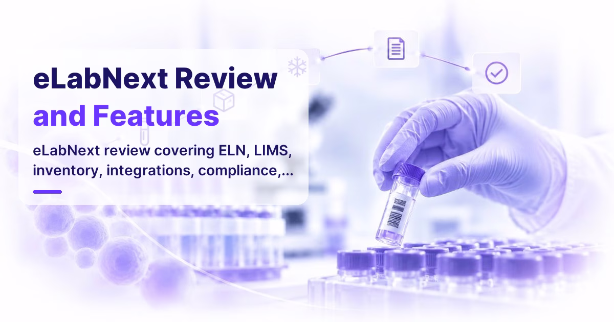 eLabNext Review and Features