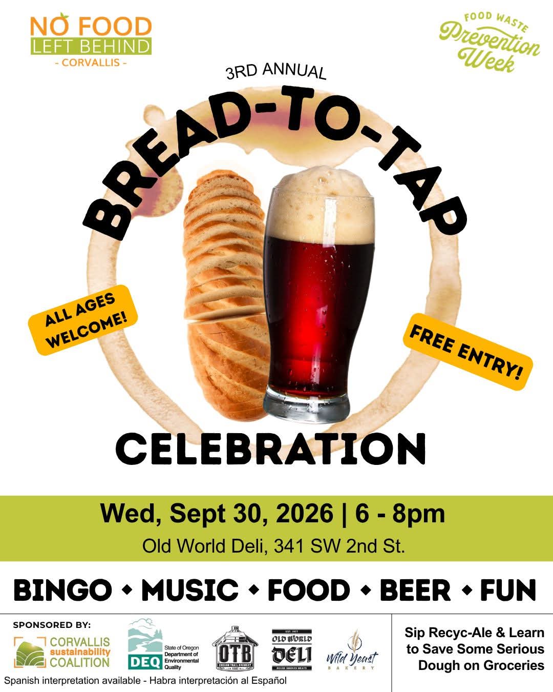 Bread to Tap