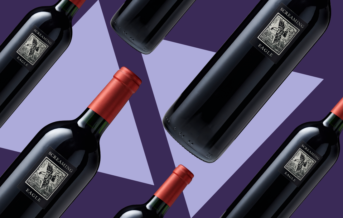 Screaming Eagle Napa Valley Cabernet Sauvignon, iconic cult wine with signature eagle label