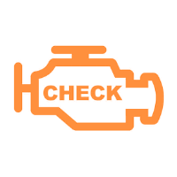 We fix Check Engine Light Problems Icon -  Pelican Auto Smog Inspection Station and Auto Repair Shop Anaheim and Fullerton