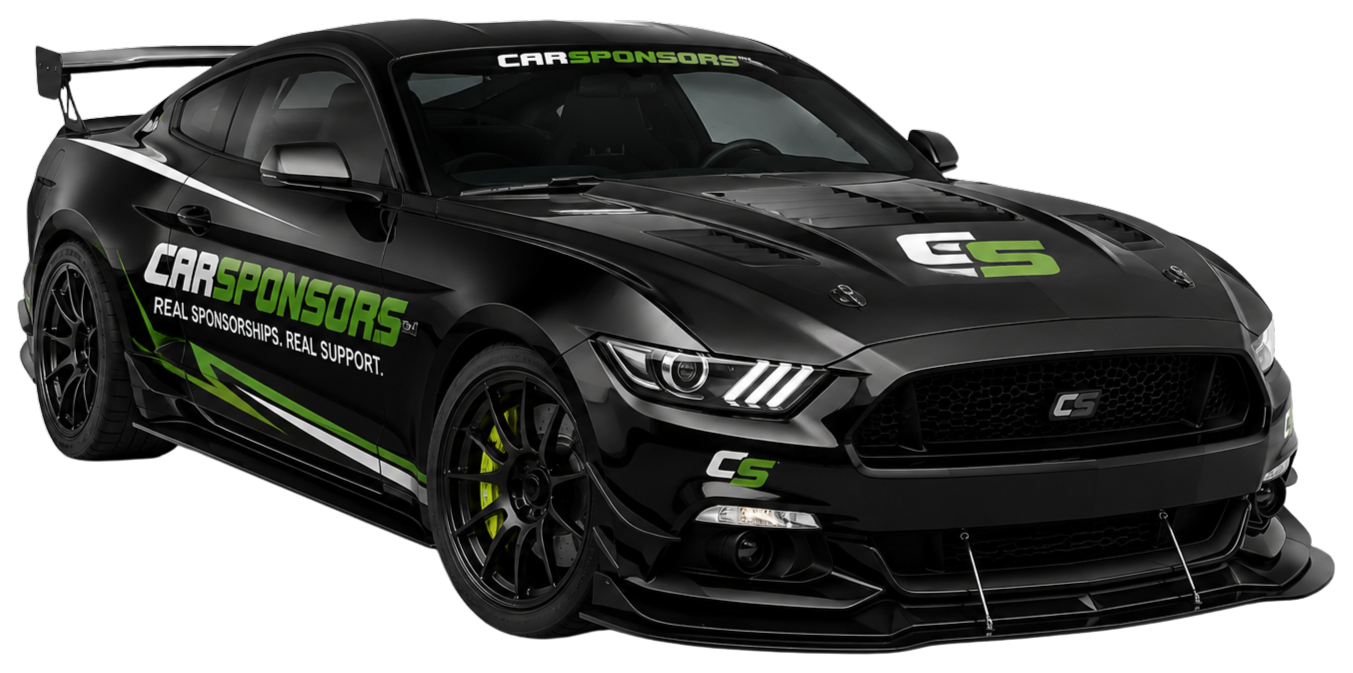 Sponsored race car