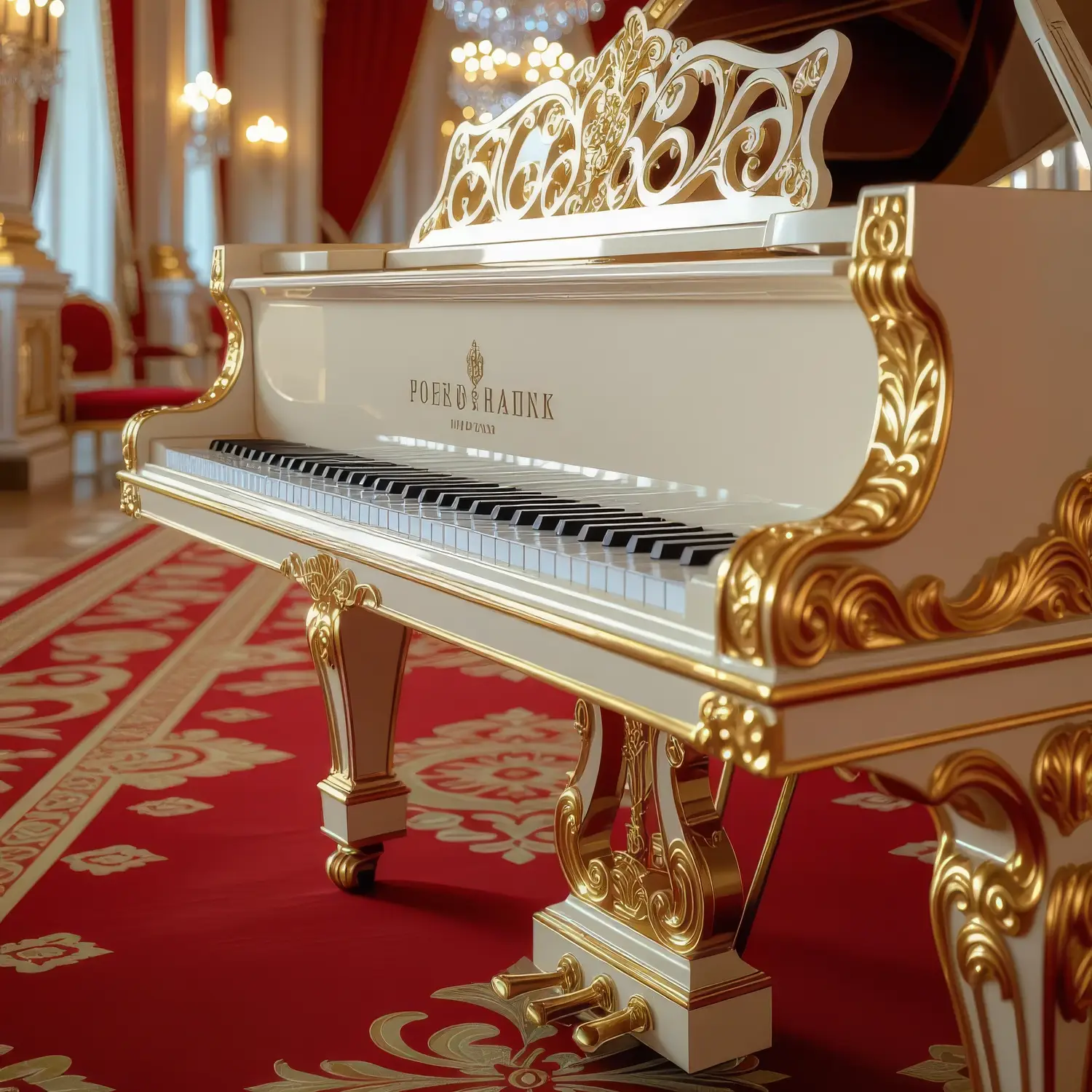 White Baroque Piano Berli
