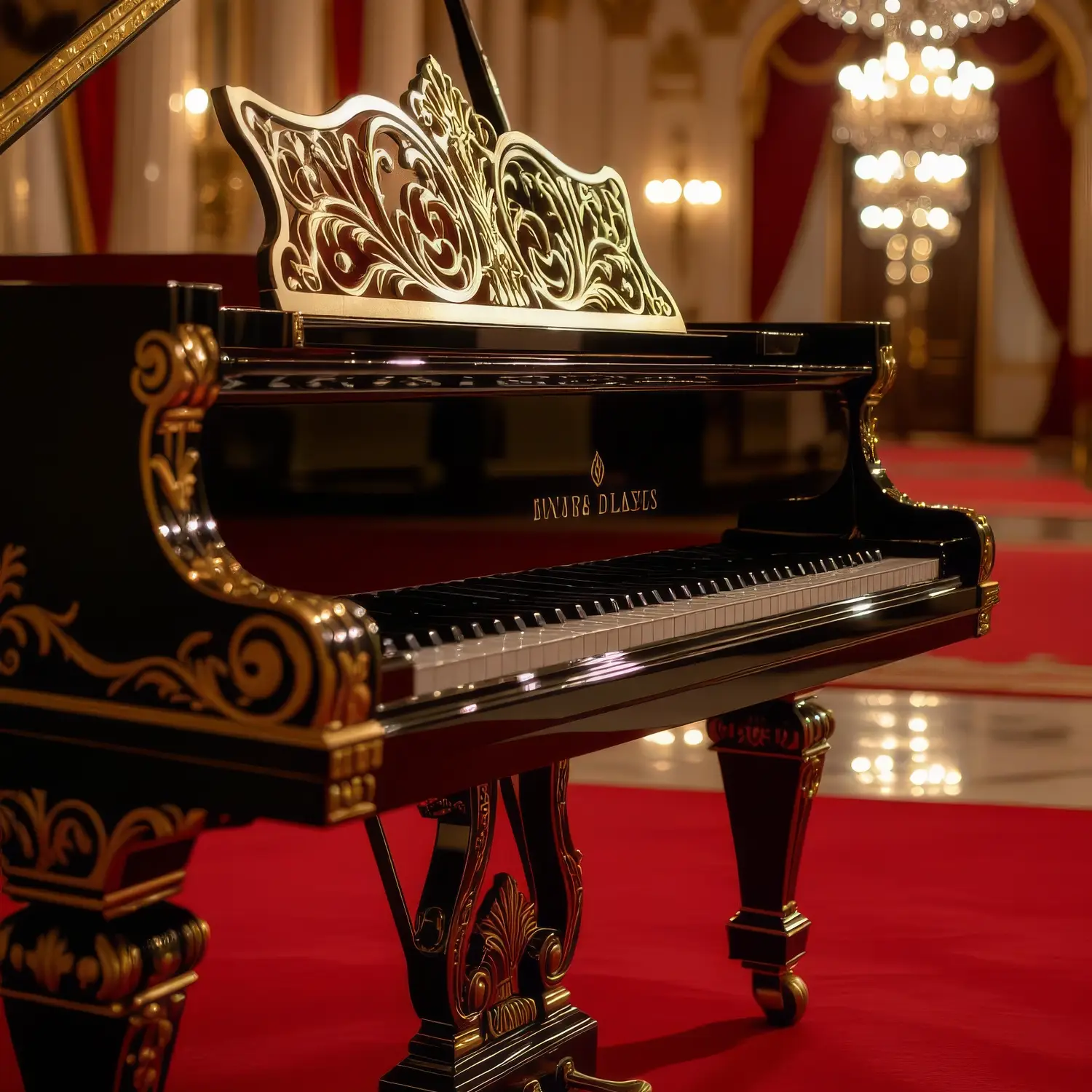 Black Baroque Piano PIANOHOF