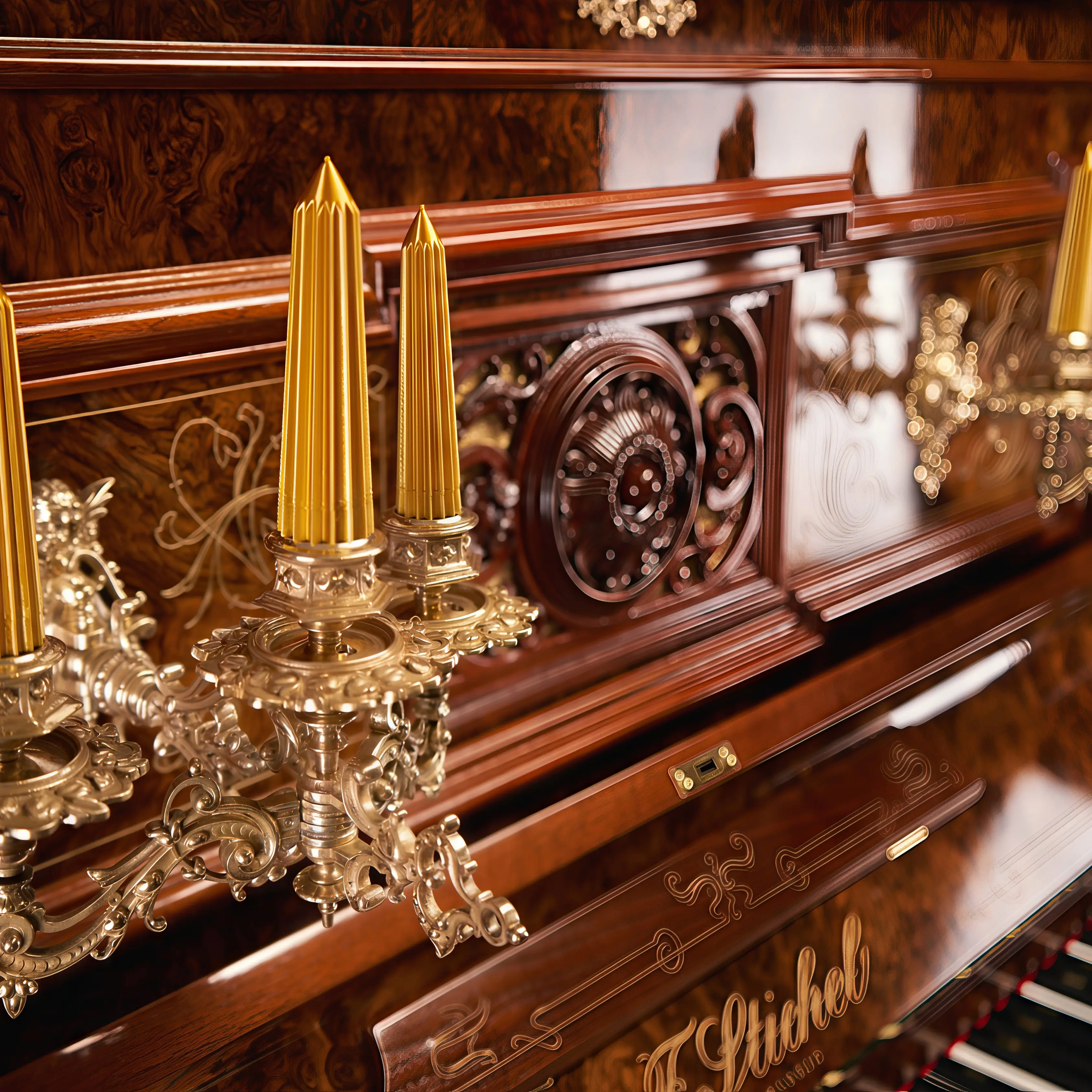 Messin Klavier-Kerzenleuchter