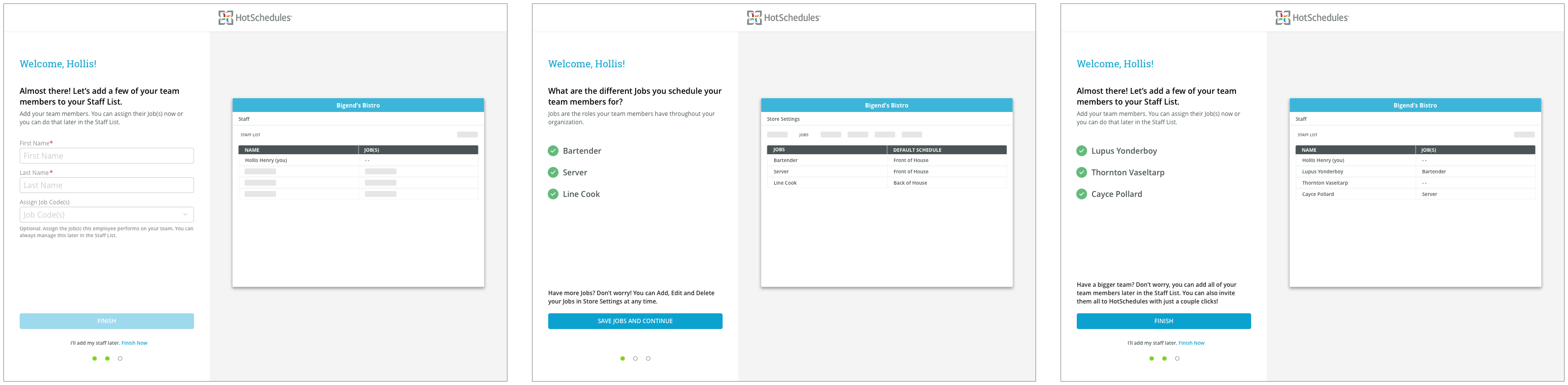 Essentials dynamic onboarding - add employees