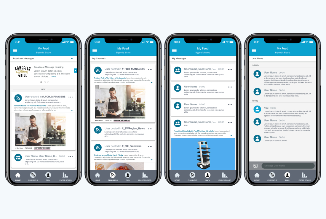 Mobile strategy - high fidelity wireframes