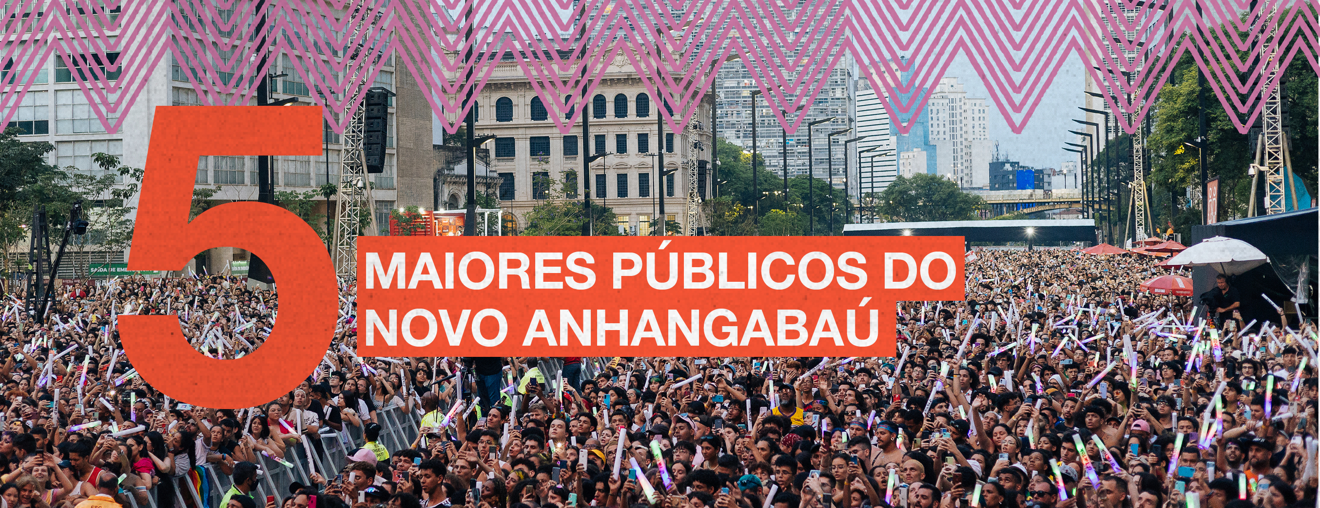 Os 5 maiores públicos do Novo Anhangabaú
