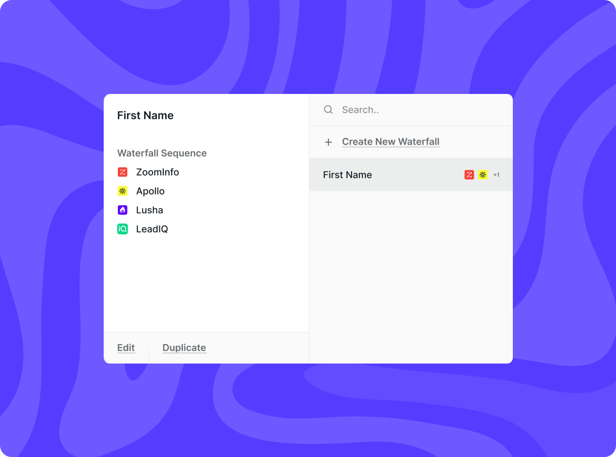add enrichment waterfalls to your forms