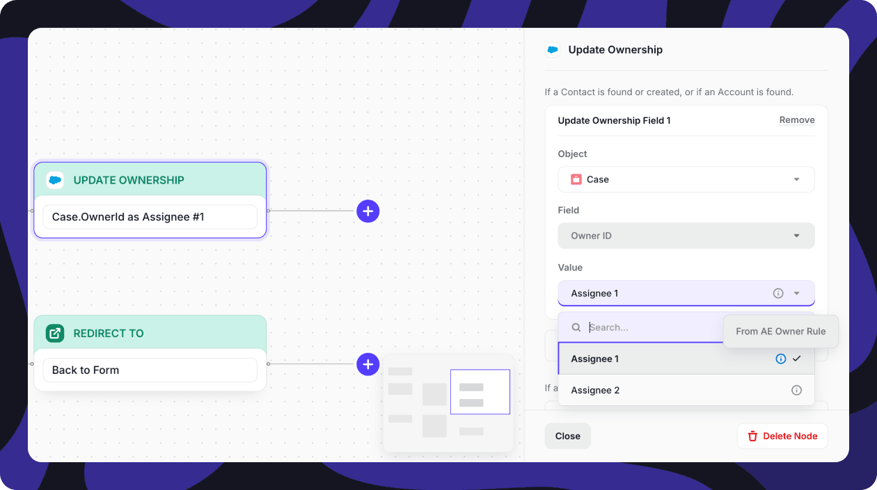 set up CRM actions in Chili Piper