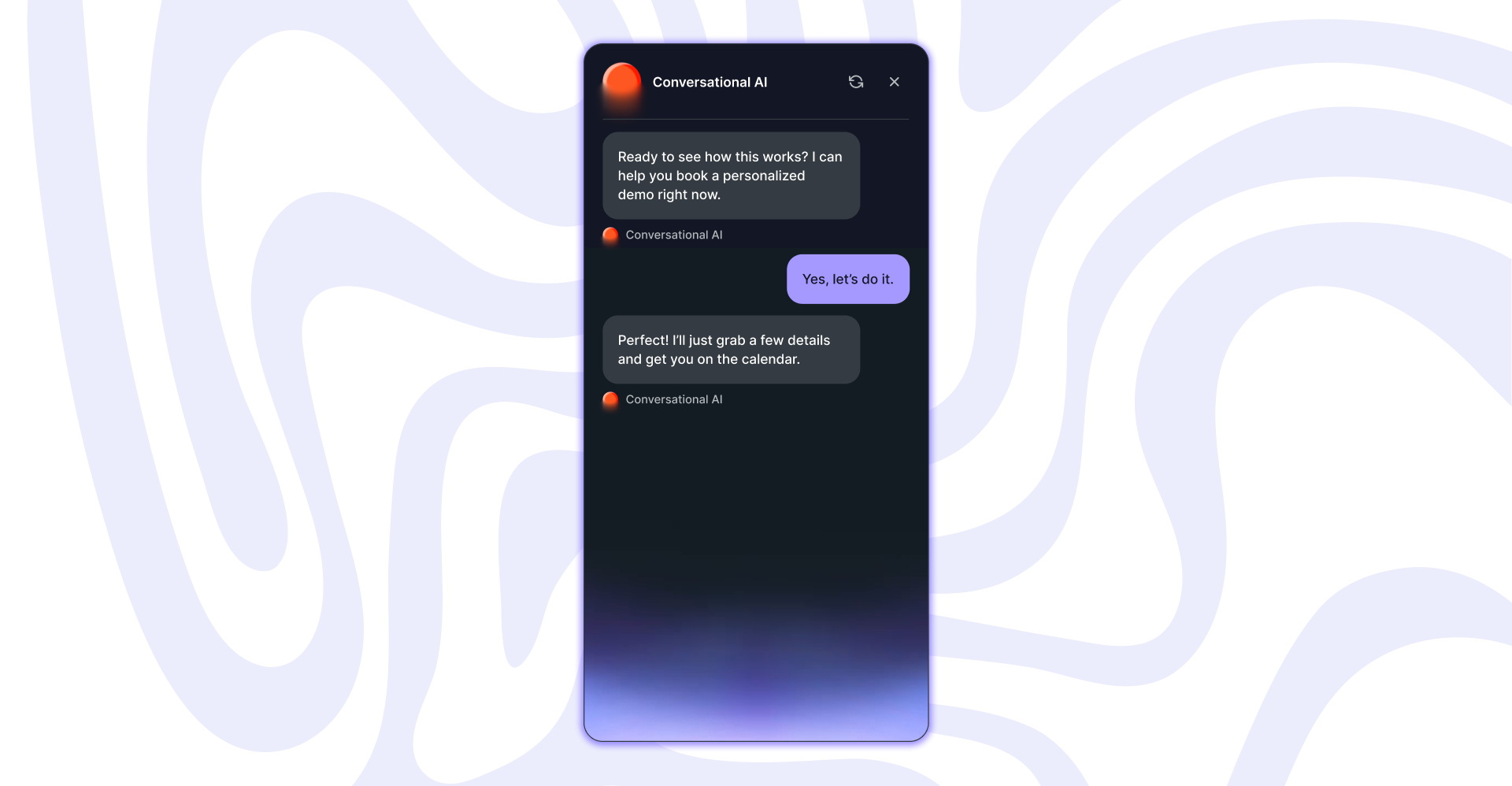 book more meetings with conversational ai