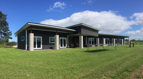 Newly constructed home set in a semi rural location