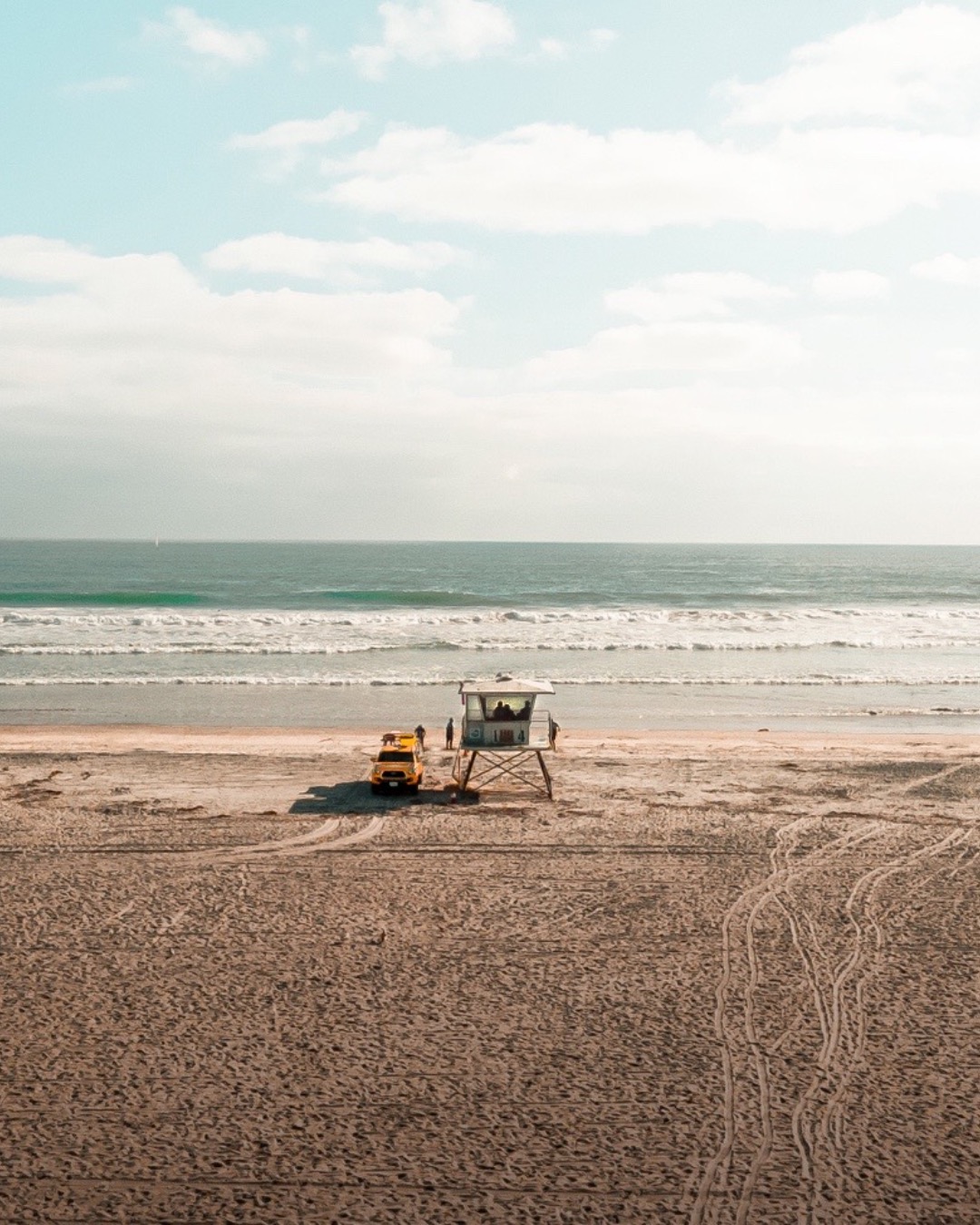 Oceanside, California lifeguard house PCH beach sand pacific coast highway